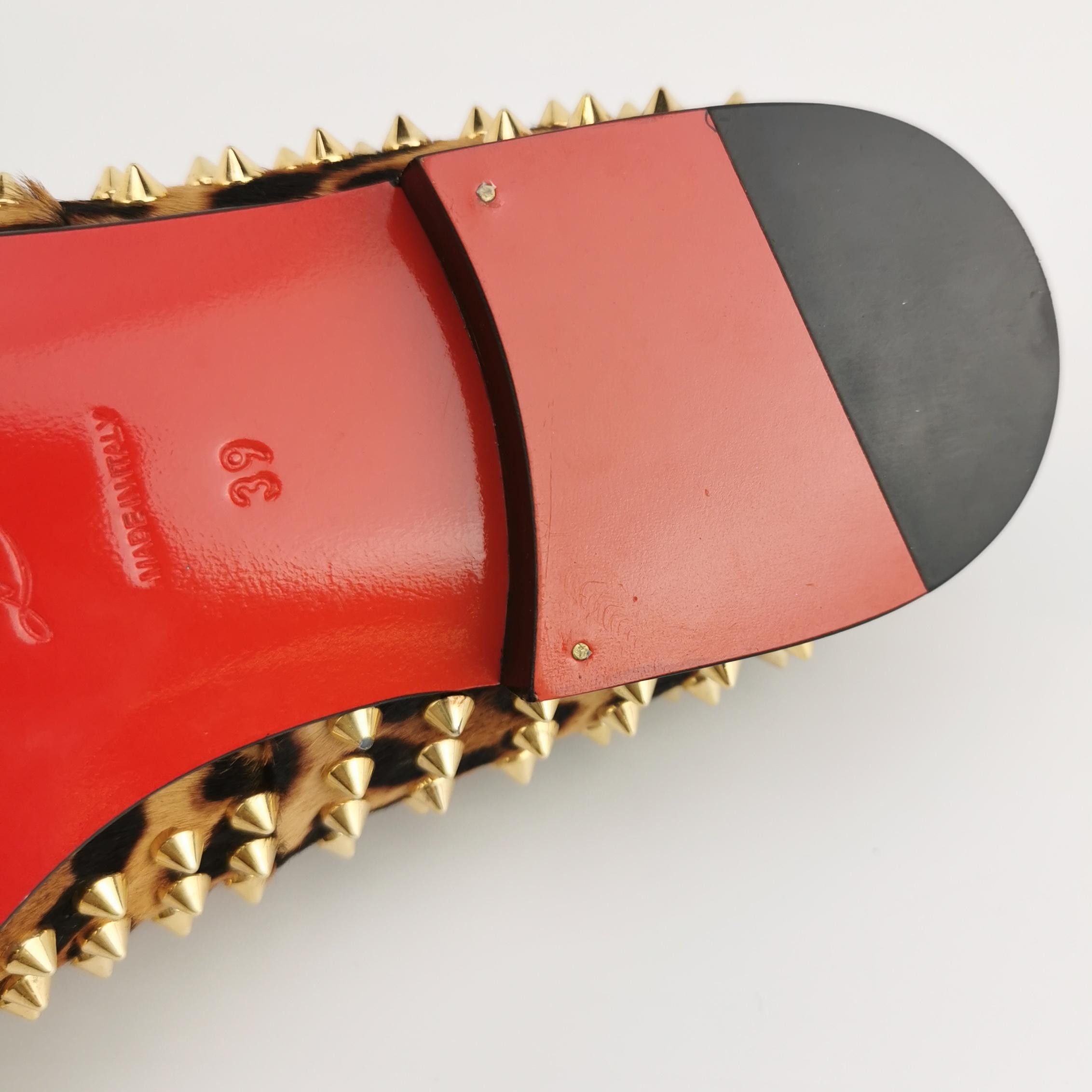 Christian Louboutin Christian Louboutin Leopard Studded Slip Ons 39 Size US 6 / EU 39 - 10 Thumbnail