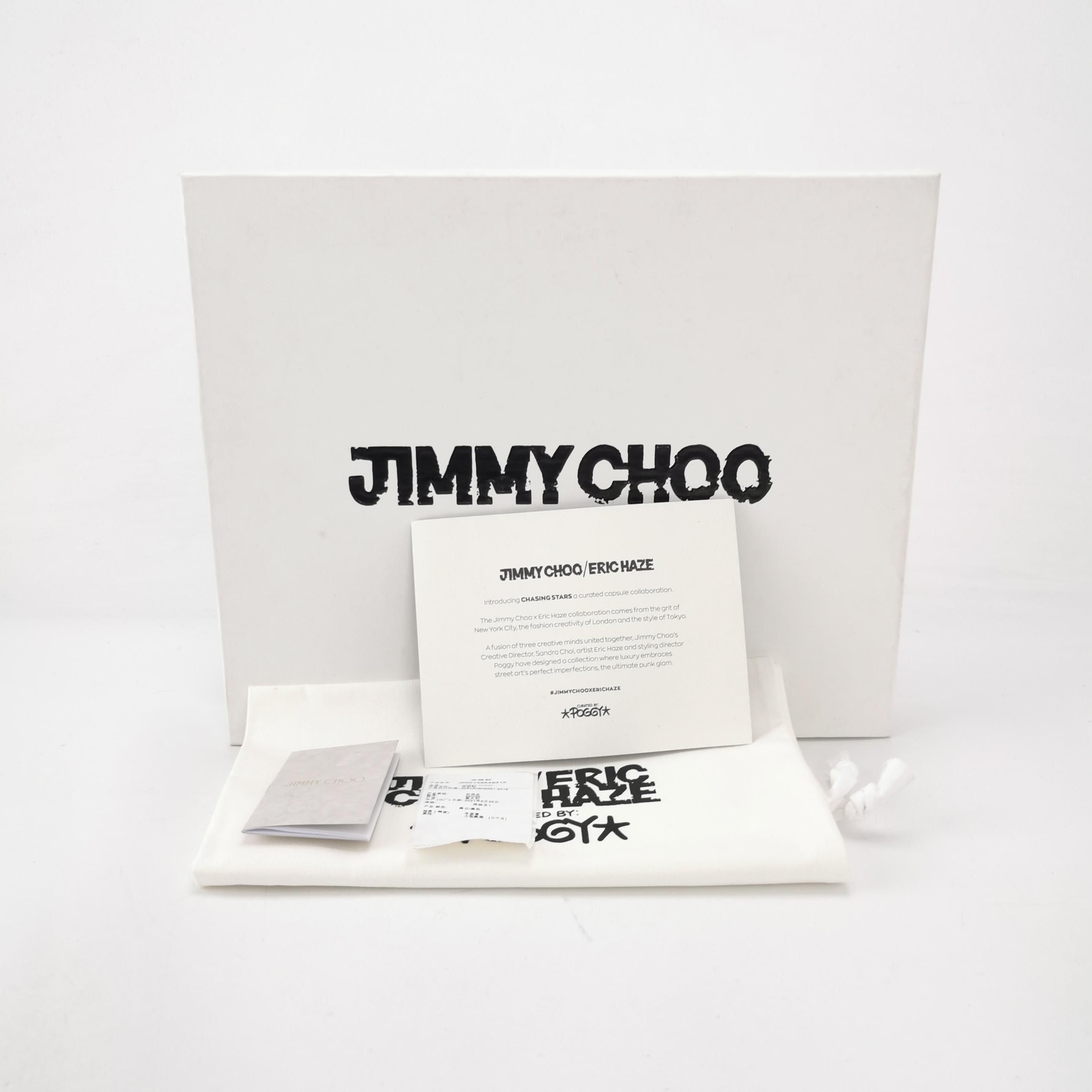 Jimmy Choo Jimmy Choo x Eric Haze Printed Patent Leather Loafers 41.5 Size US 8 / EU 41 - 10 Thumbnail