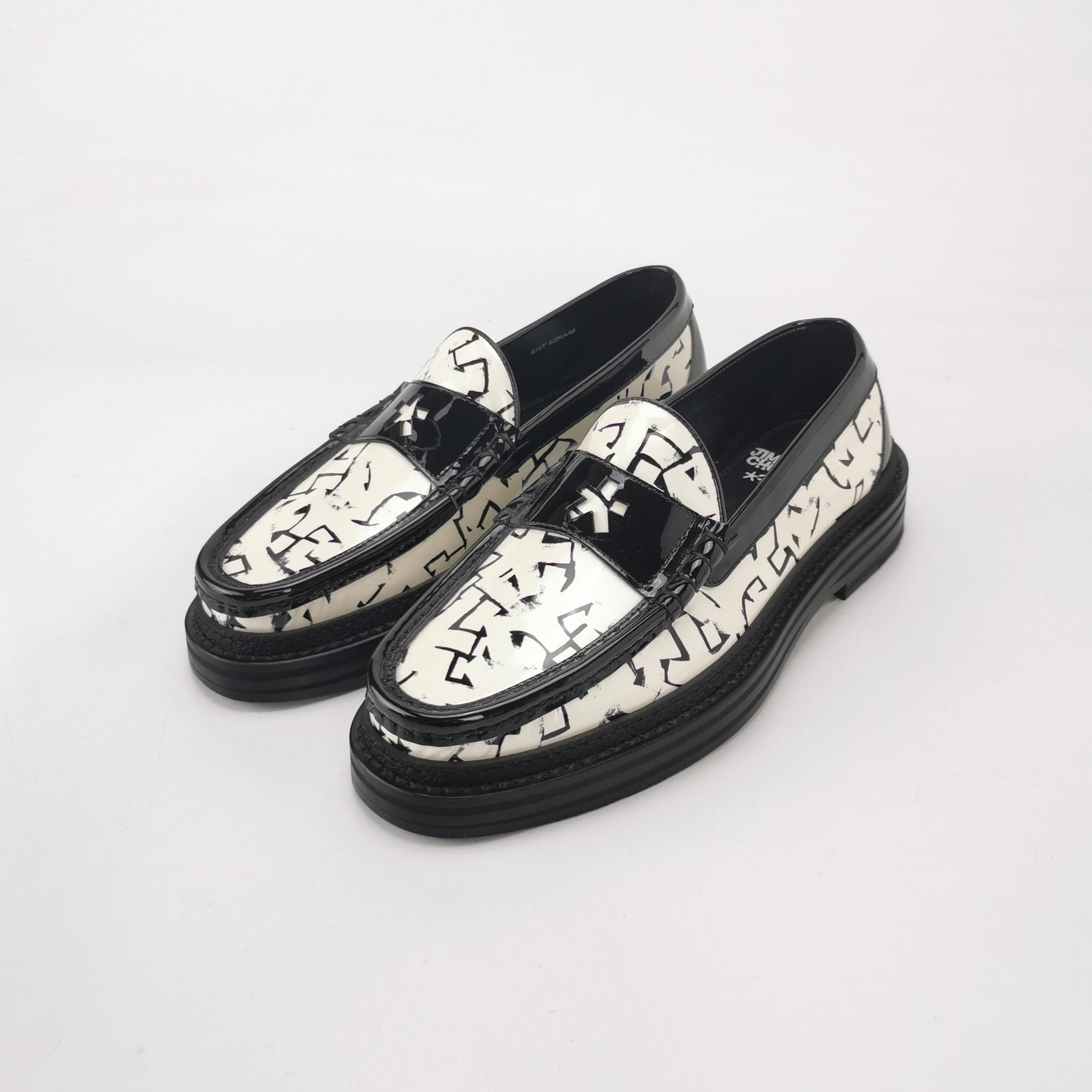 Jimmy Choo Jimmy Choo x Eric Haze Printed Patent Leather Loafers 41.5 Size US 8 / EU 41 - 4 Thumbnail