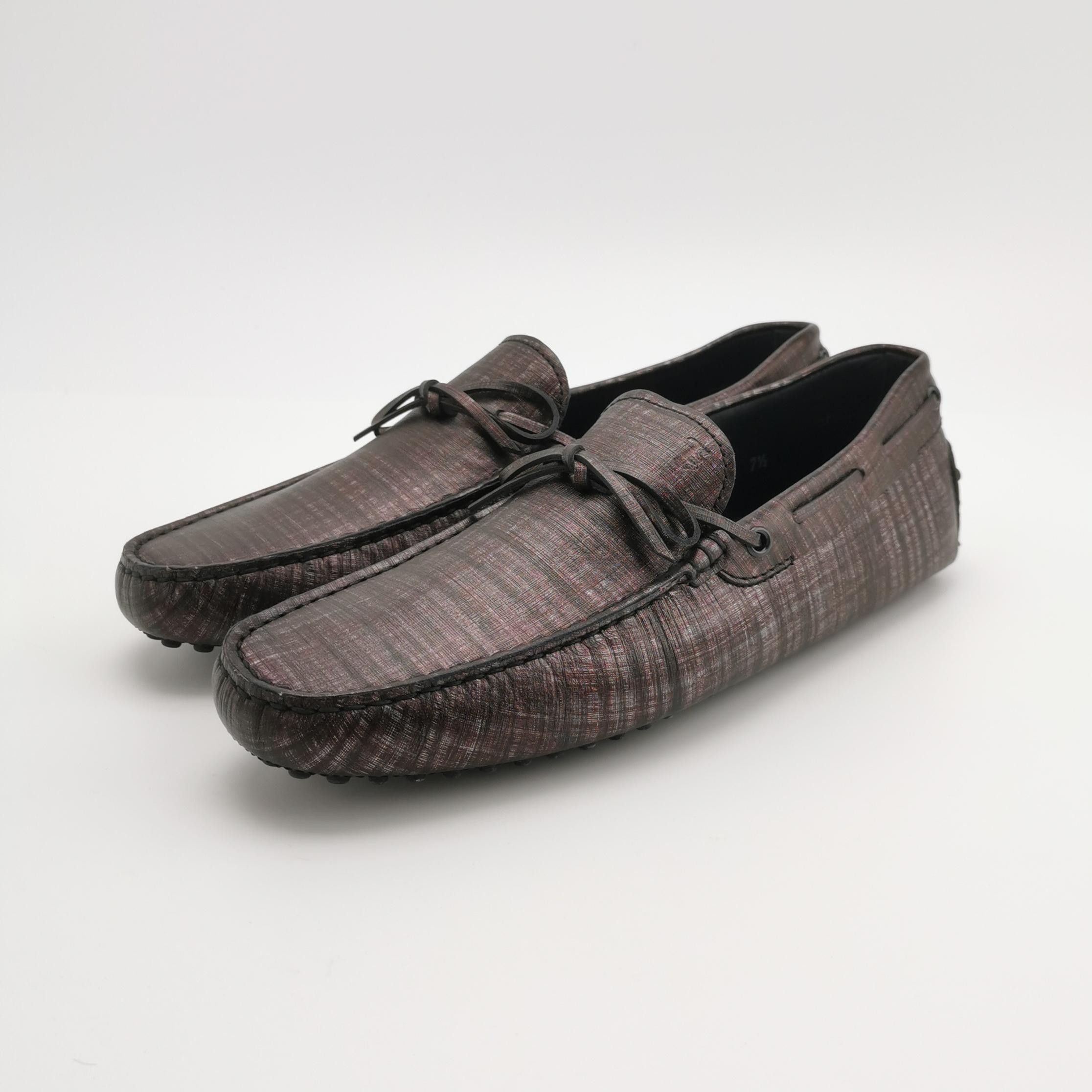 Tod's Tod's Textured Leather Gommino Driving Shoes 7.5 Size US 8 / EU 41 - 4 Thumbnail
