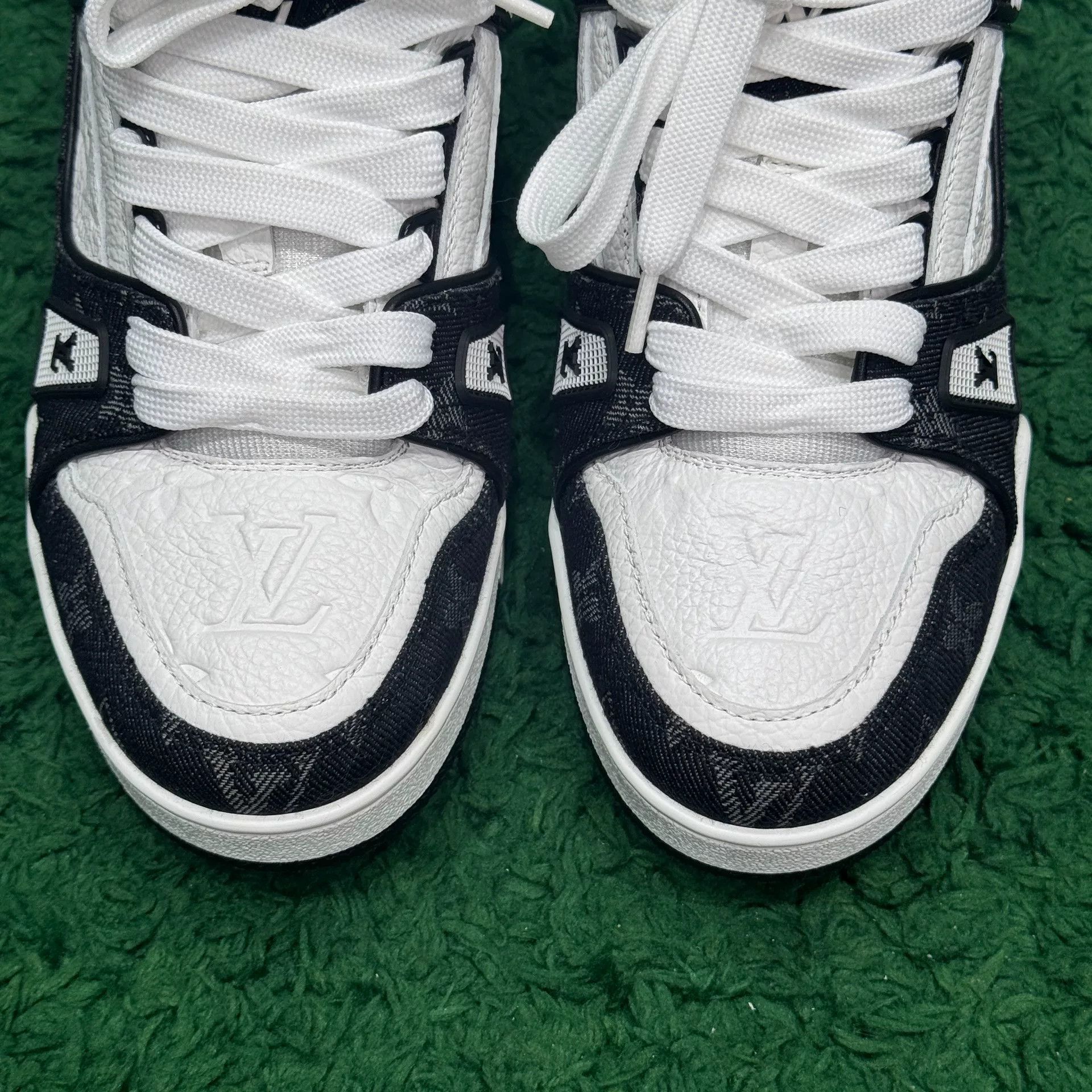Louis Vuitton Louis Vuitton Training Denim Black Lowtop Sneakers Women Size US 7 / IT 37 - 2 Thumbnail