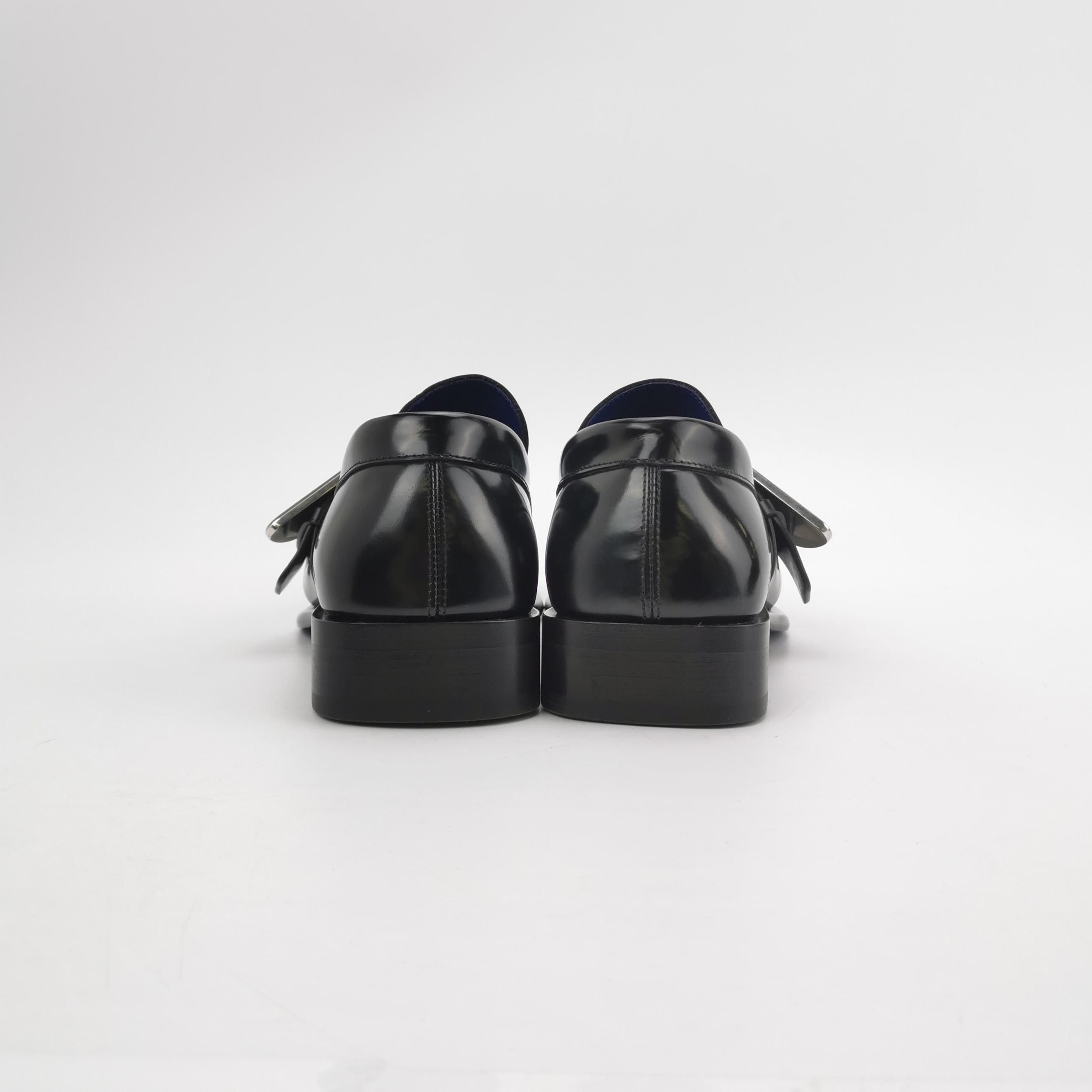 Burberry Burberry Shield Buckle Square Toe Loafers 40 Size US 10 / IT 40 - 5 Thumbnail