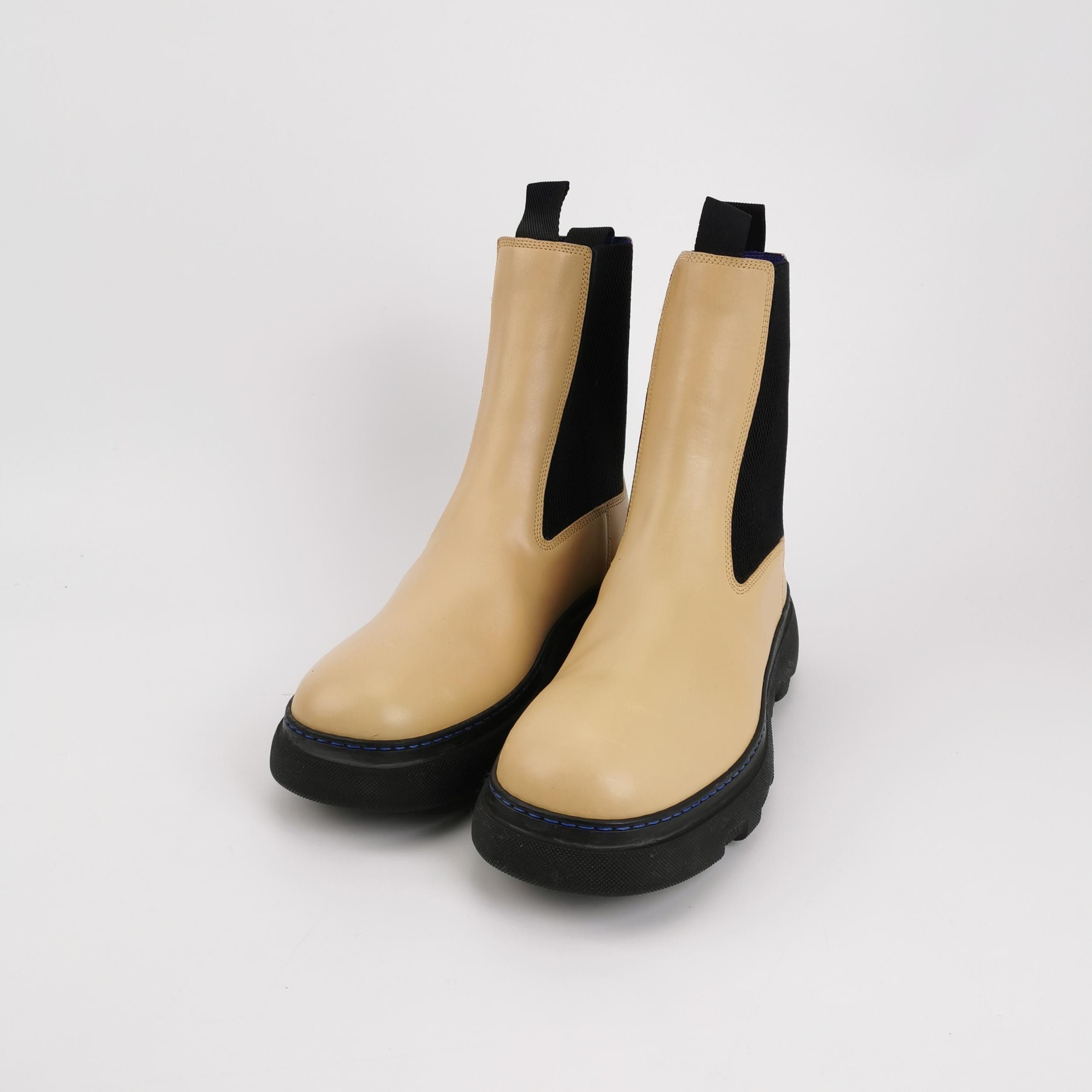 Burberry Burberry Creeper Leather Chelsea Boots 42 Size US 9 / EU 42 - 3 Thumbnail