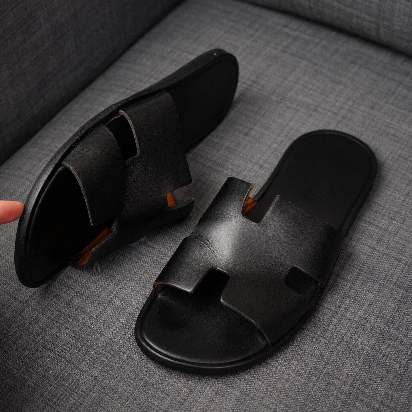 Hermes Hermes Black Sandals 9 Men Size US 9 / EU 42 - 2 Thumbnail