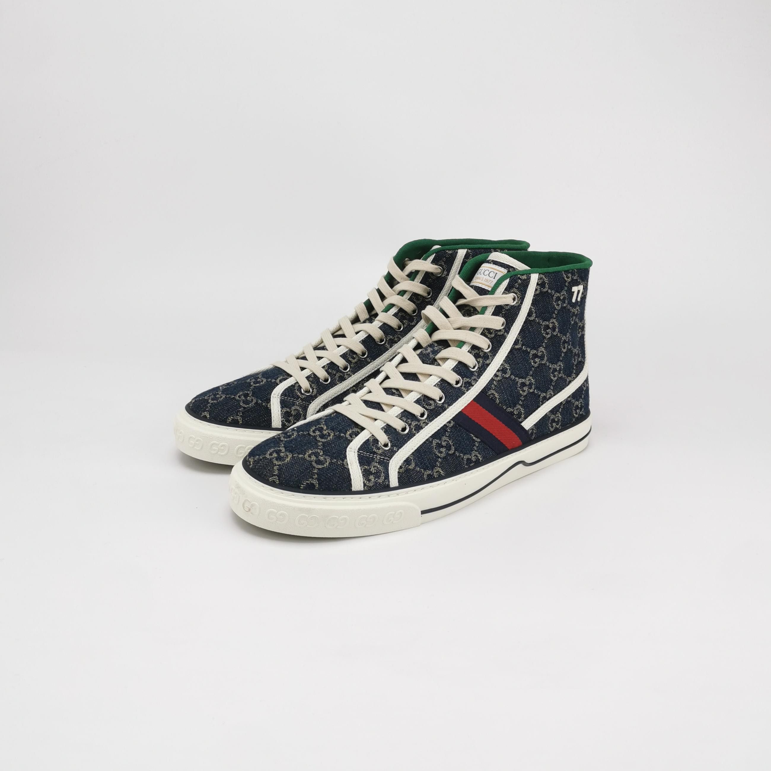 Gucci Gucci GG Monogram Tennis 1977 Hi-Top Sneakers US 14 Size US 14 / EU 47 - 3 Thumbnail