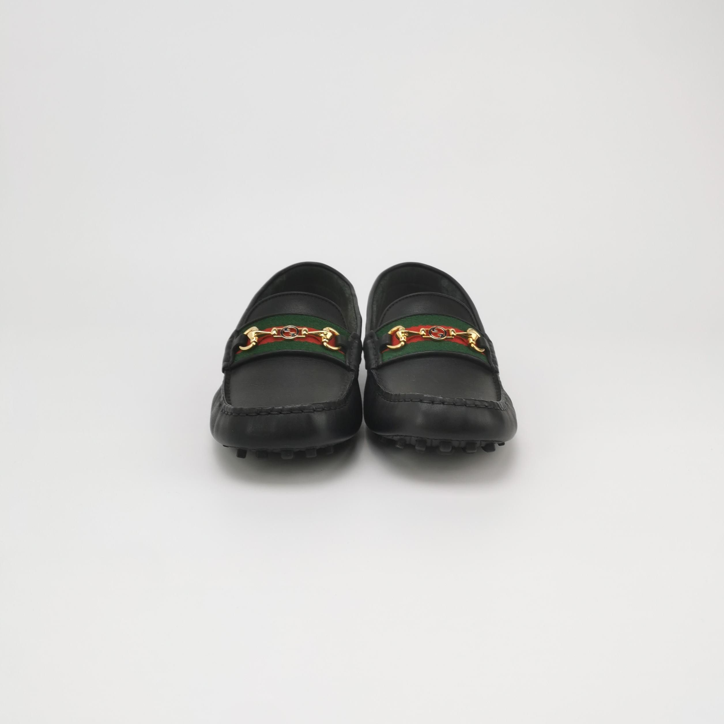 Gucci Gucci Web Horsebit Leather Loafers 39.5 Size US 6 / EU 39 - 4 Thumbnail