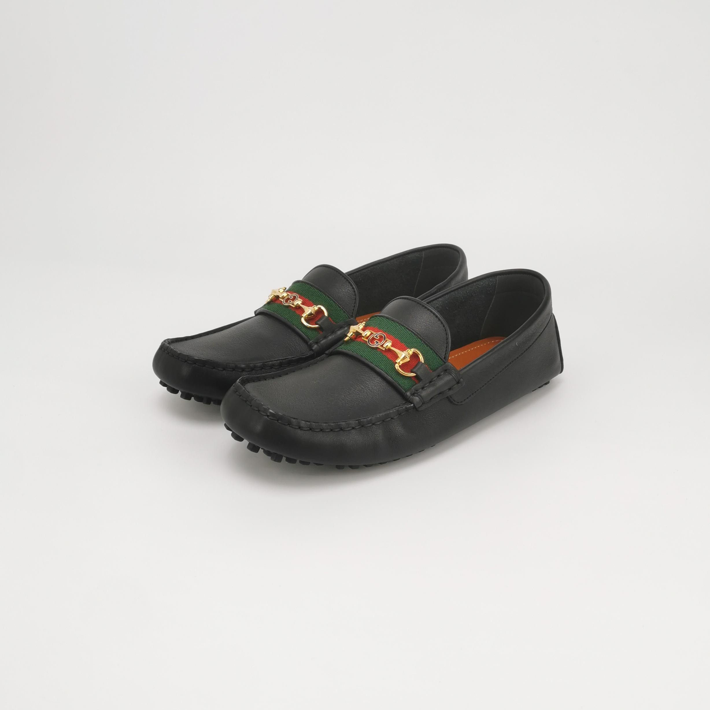 Gucci Gucci Web Horsebit Leather Loafers 39.5 Size US 6 / EU 39 - 3 Thumbnail
