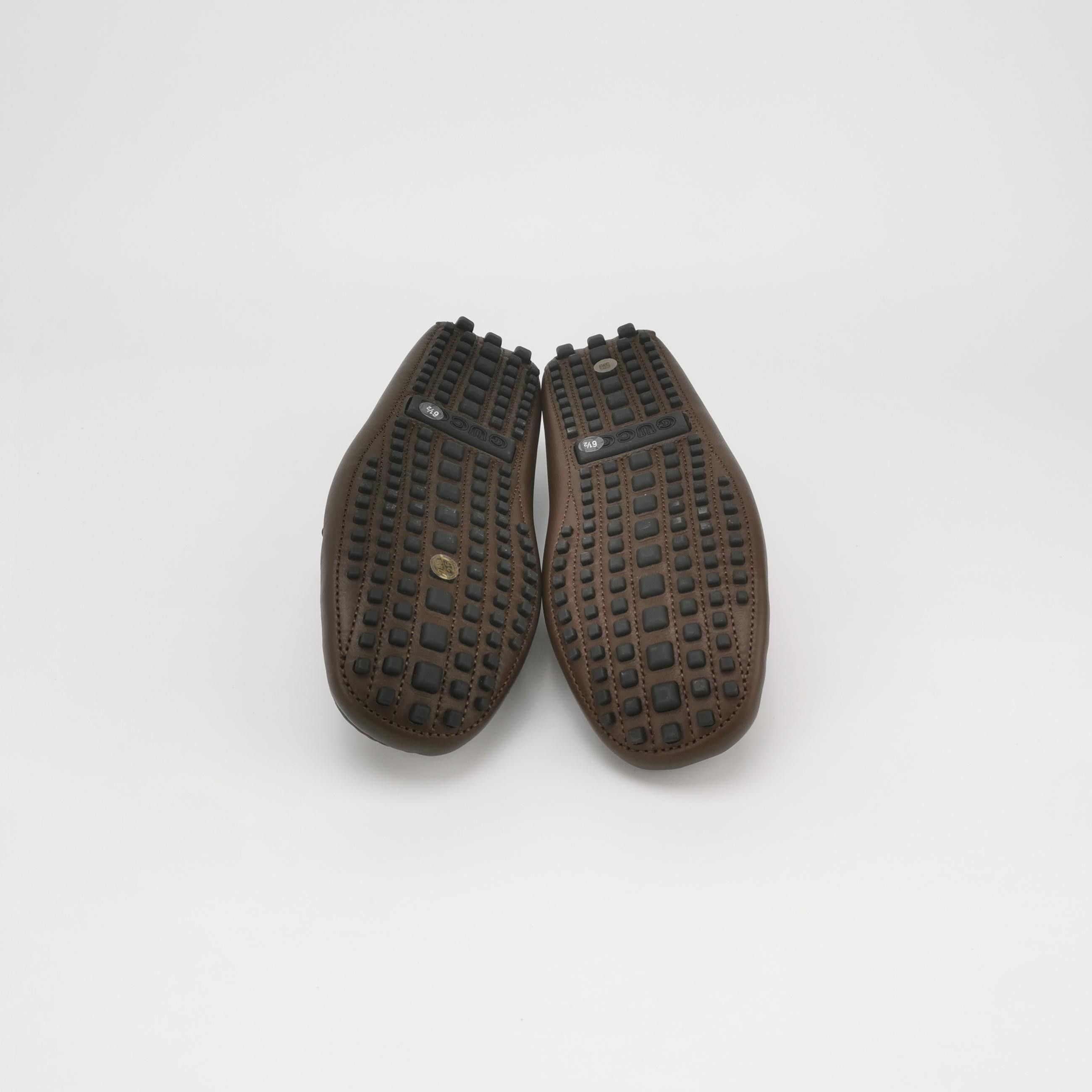 Gucci Gucci Web Stripe Horsebit Driving Shoes 7.5 Size US 7 / EU 40 - 6 Thumbnail