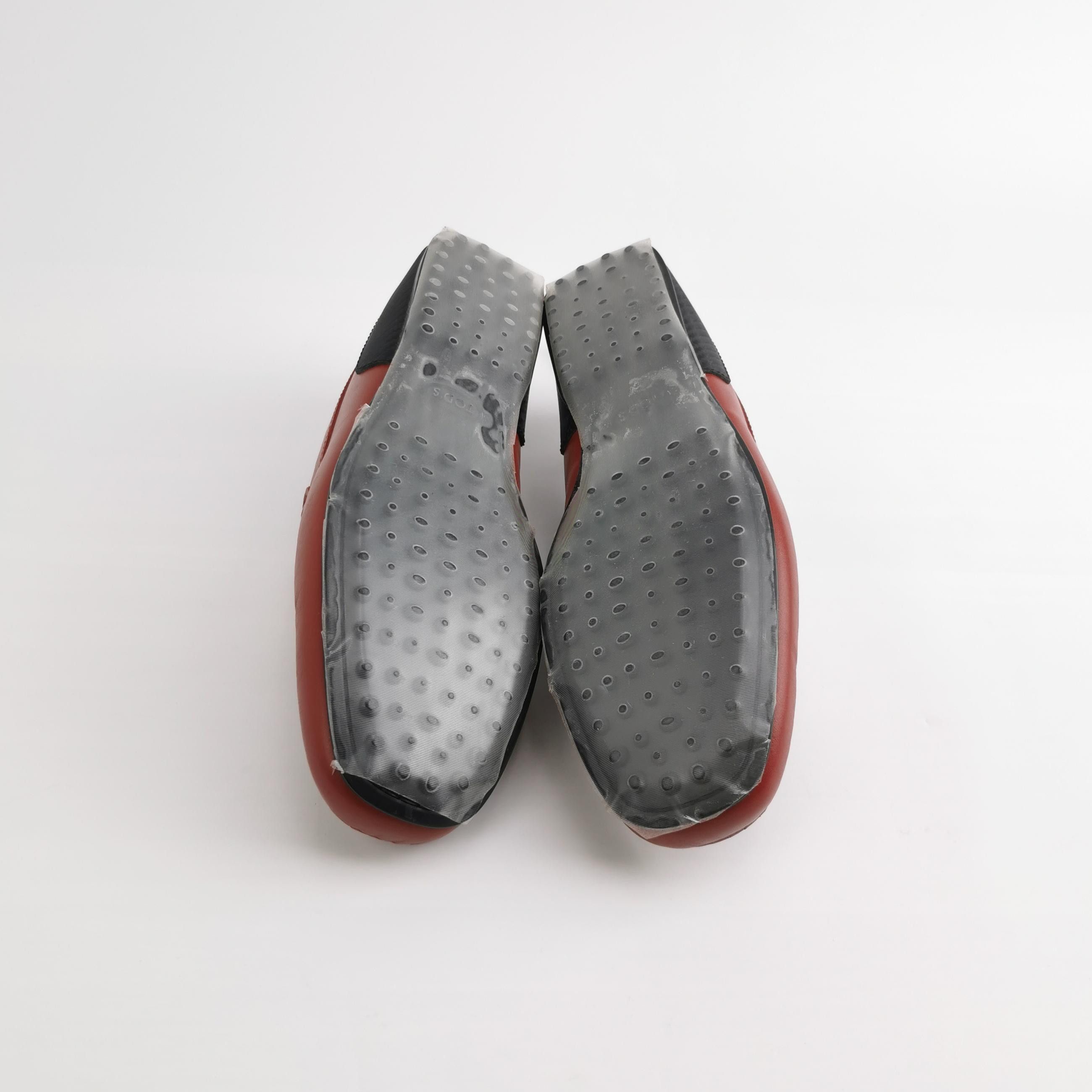 Tod's Tod's x Ferrari Red Leather Loafers UK 7.5 Size US 8 / EU 41 - 6 Thumbnail