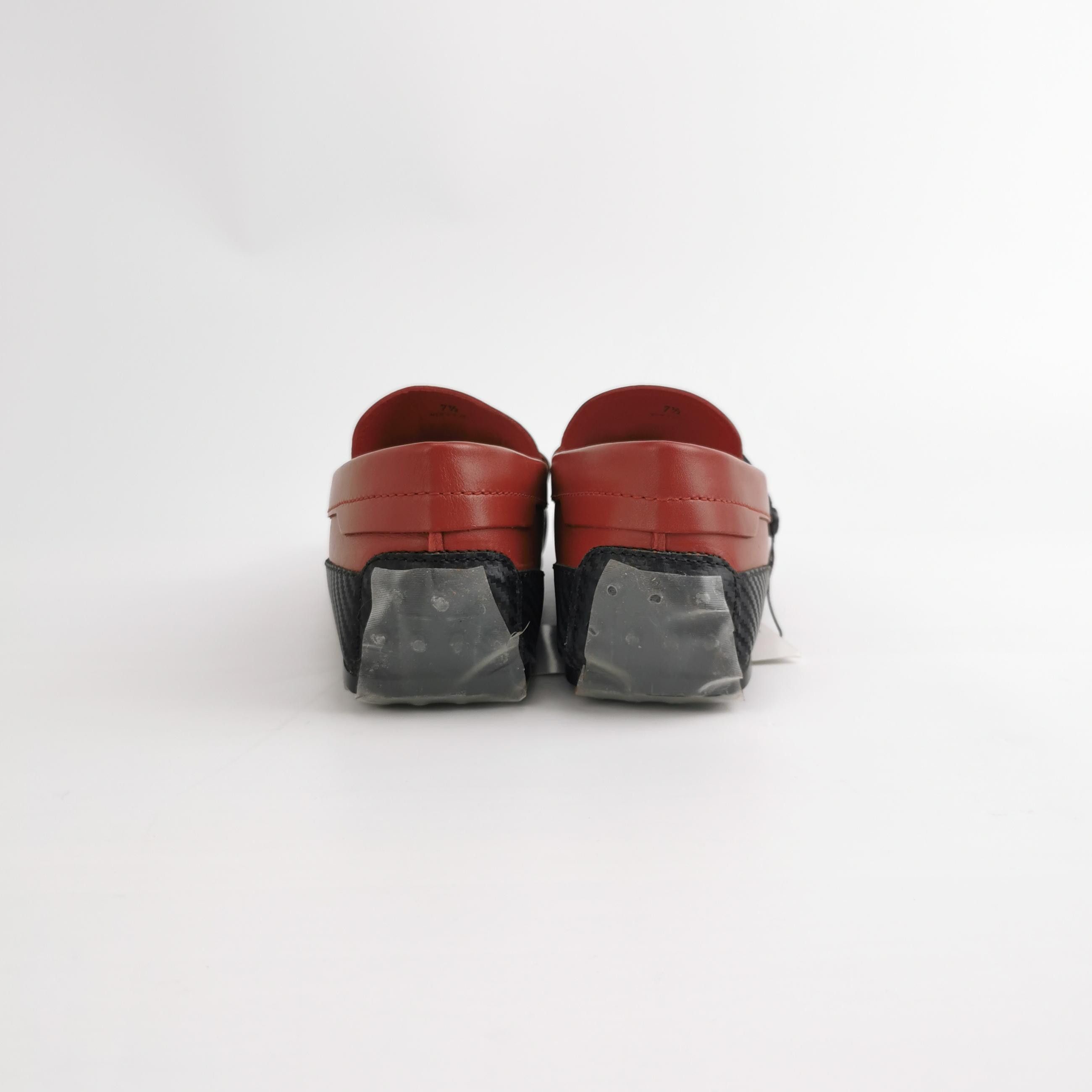 Tod's Tod's x Ferrari Red Leather Loafers UK 7.5 Size US 8 / EU 41 - 5 Thumbnail