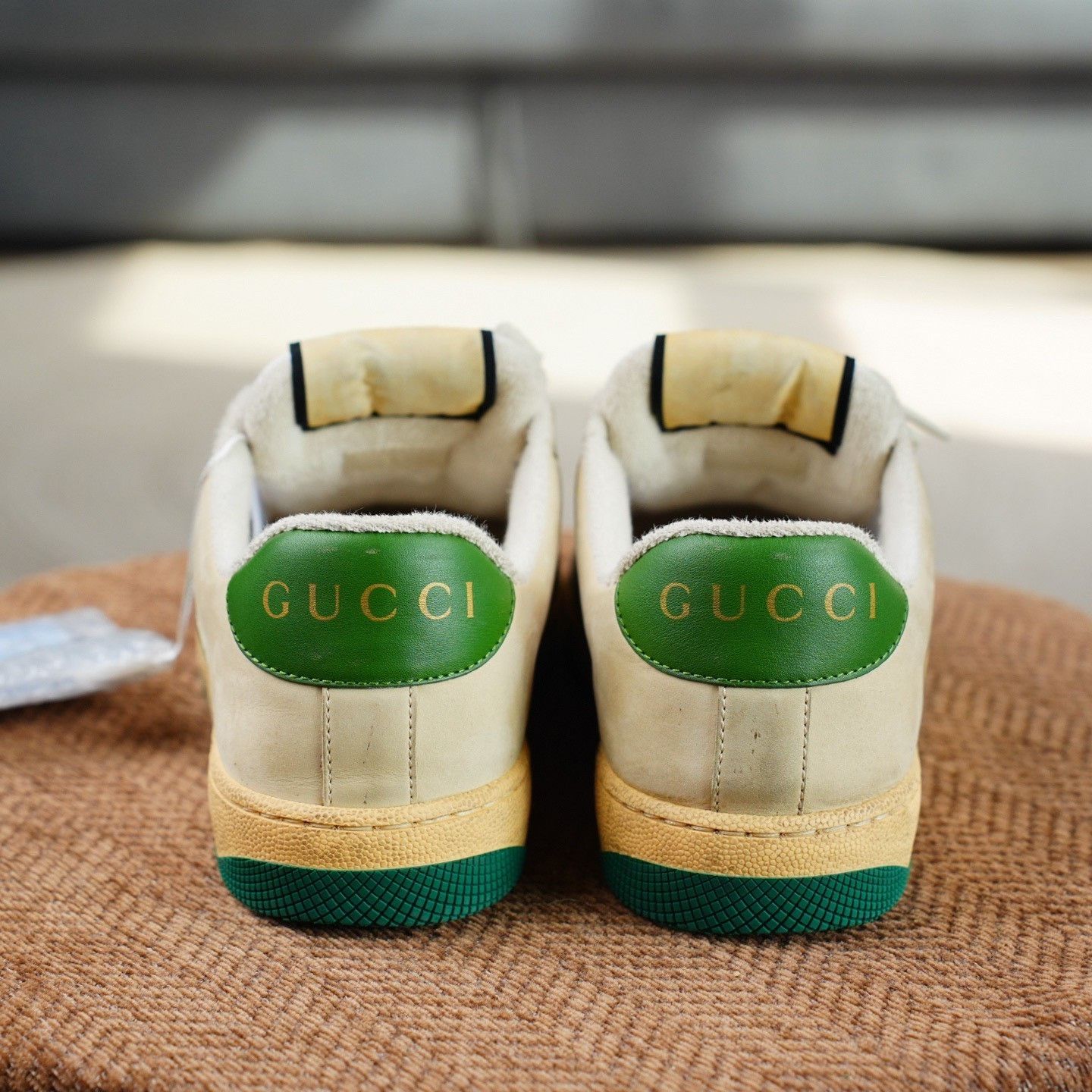 Gucci Gucci Distressed Green Lowtop Sneakers us_7 Women Size US 7 / IT 37 - 5 Thumbnail