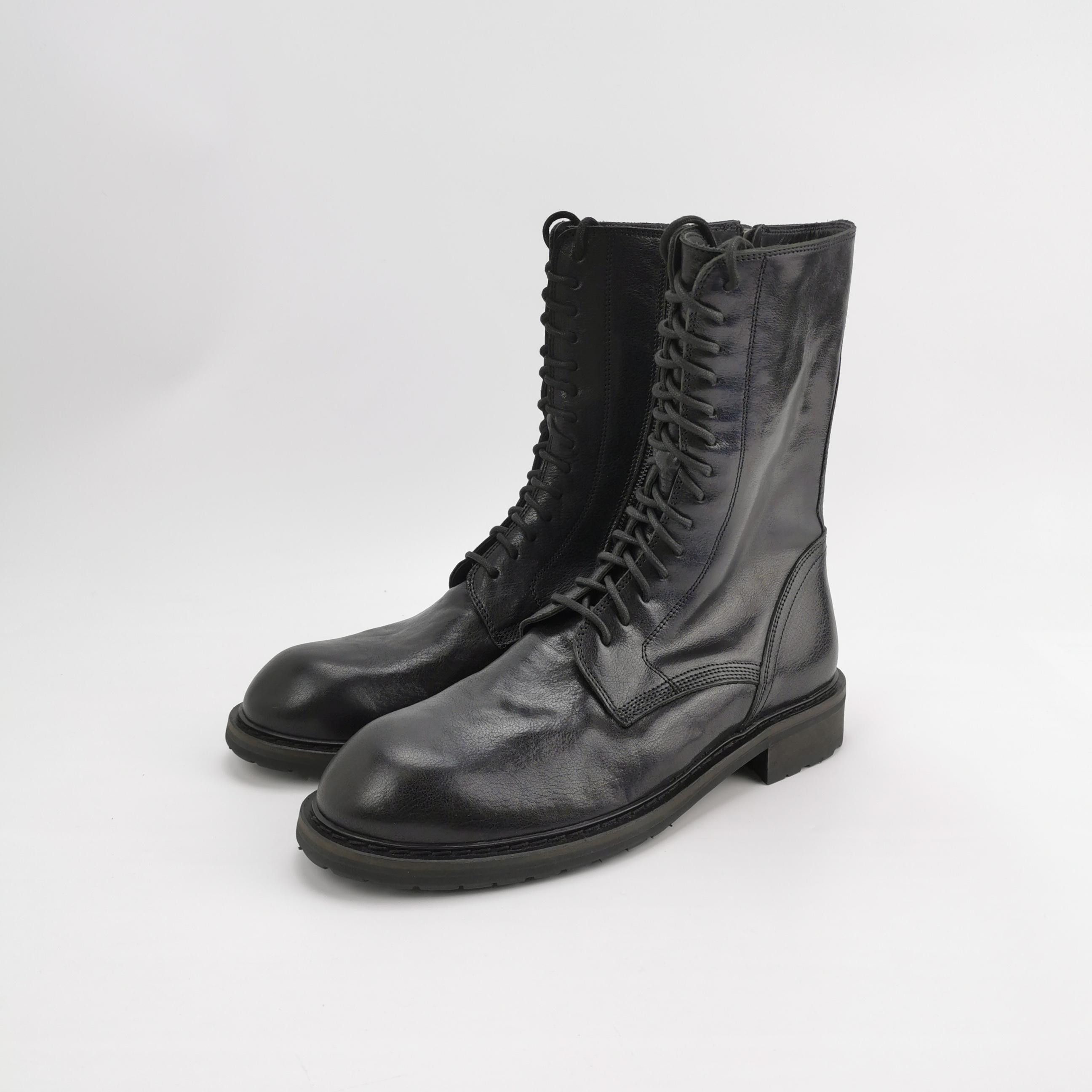 Ann Demeulemeester Ann Demeulemeester Lace-Up Leather Boots EU 44 Size US 11 / EU 44 - 3 Thumbnail
