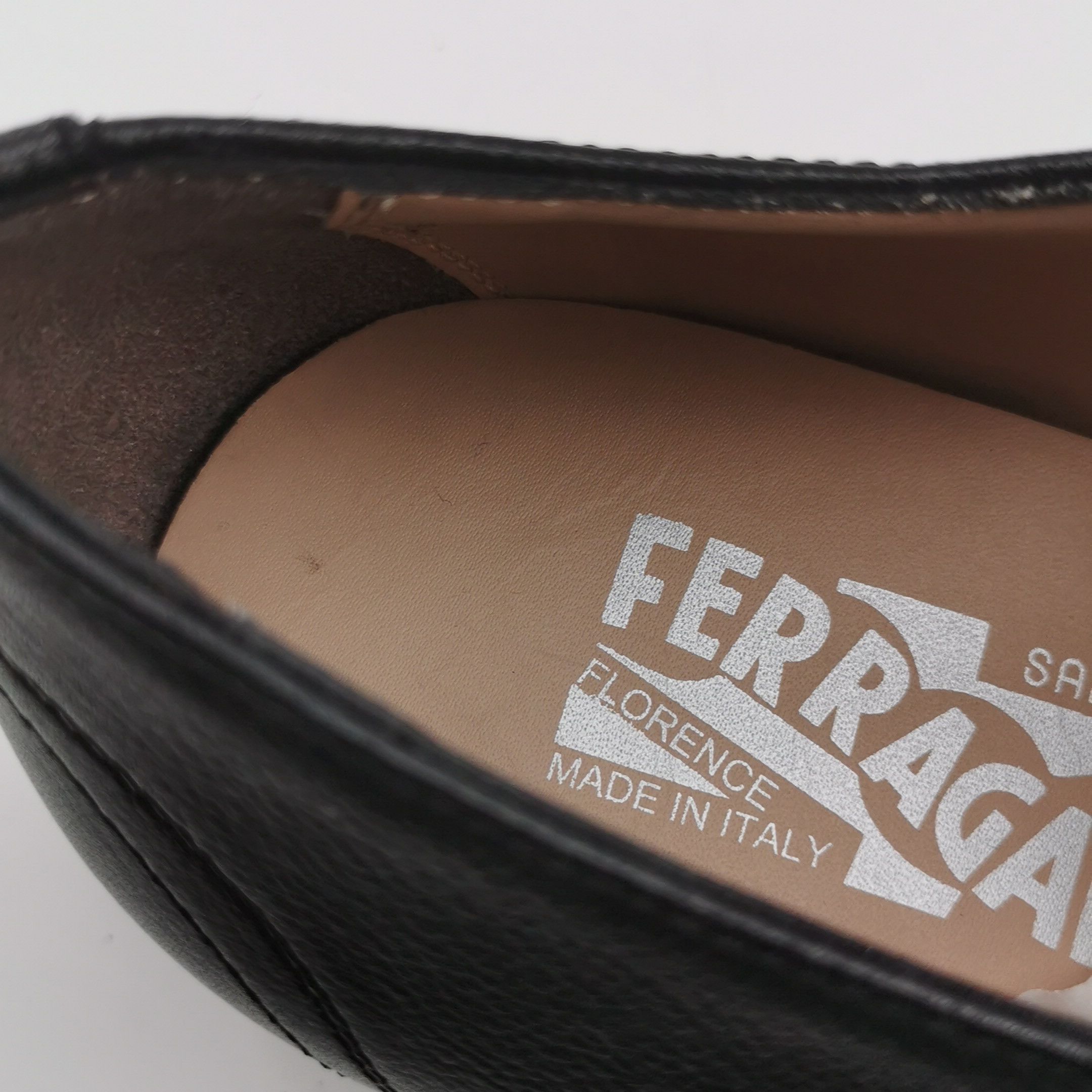Salvatore Ferragamo Salvatore Ferragamo Leather Logo Derby Shoes 39.5 Size US 6 / EU 39 - 8 Thumbnail
