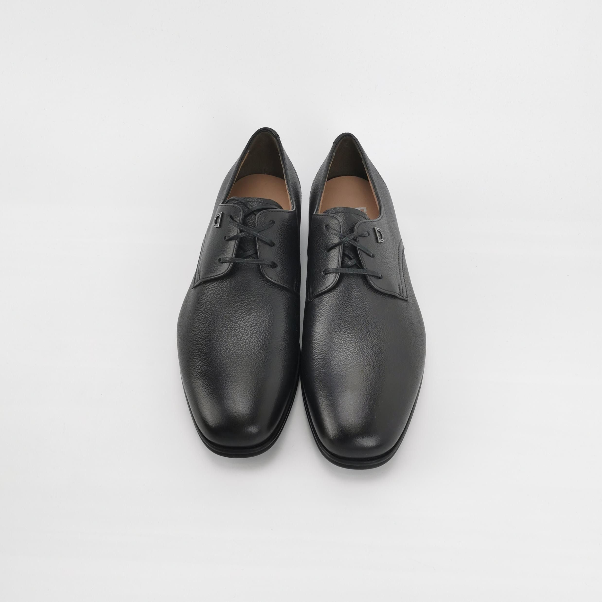 Salvatore Ferragamo Salvatore Ferragamo Leather Logo Derby Shoes 39.5 Size US 6 / EU 39 - 4 Thumbnail