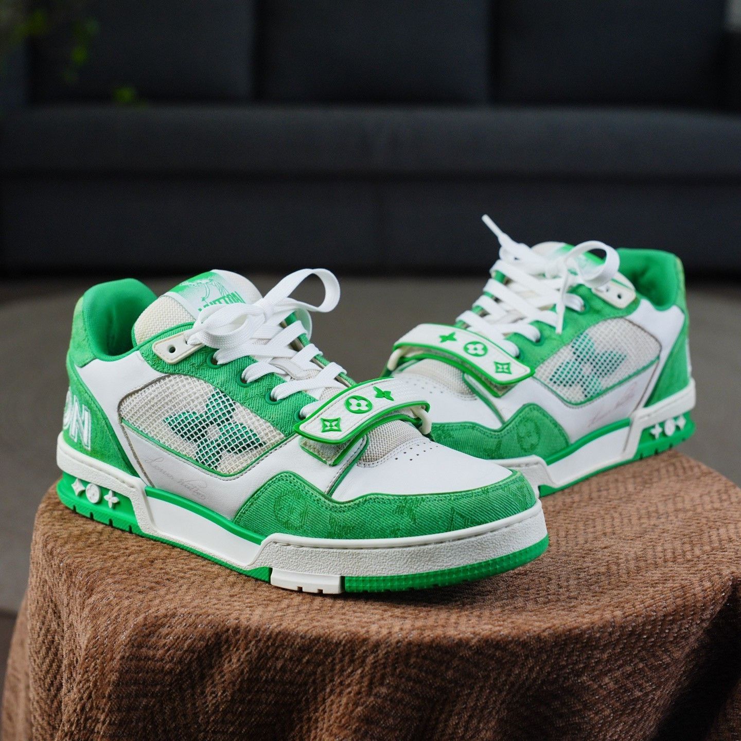 Louis Vuitton Louis Vuitton Training Green Lowtop Sneakers 9 Men Size US 9 / EU 42 - 3 Thumbnail