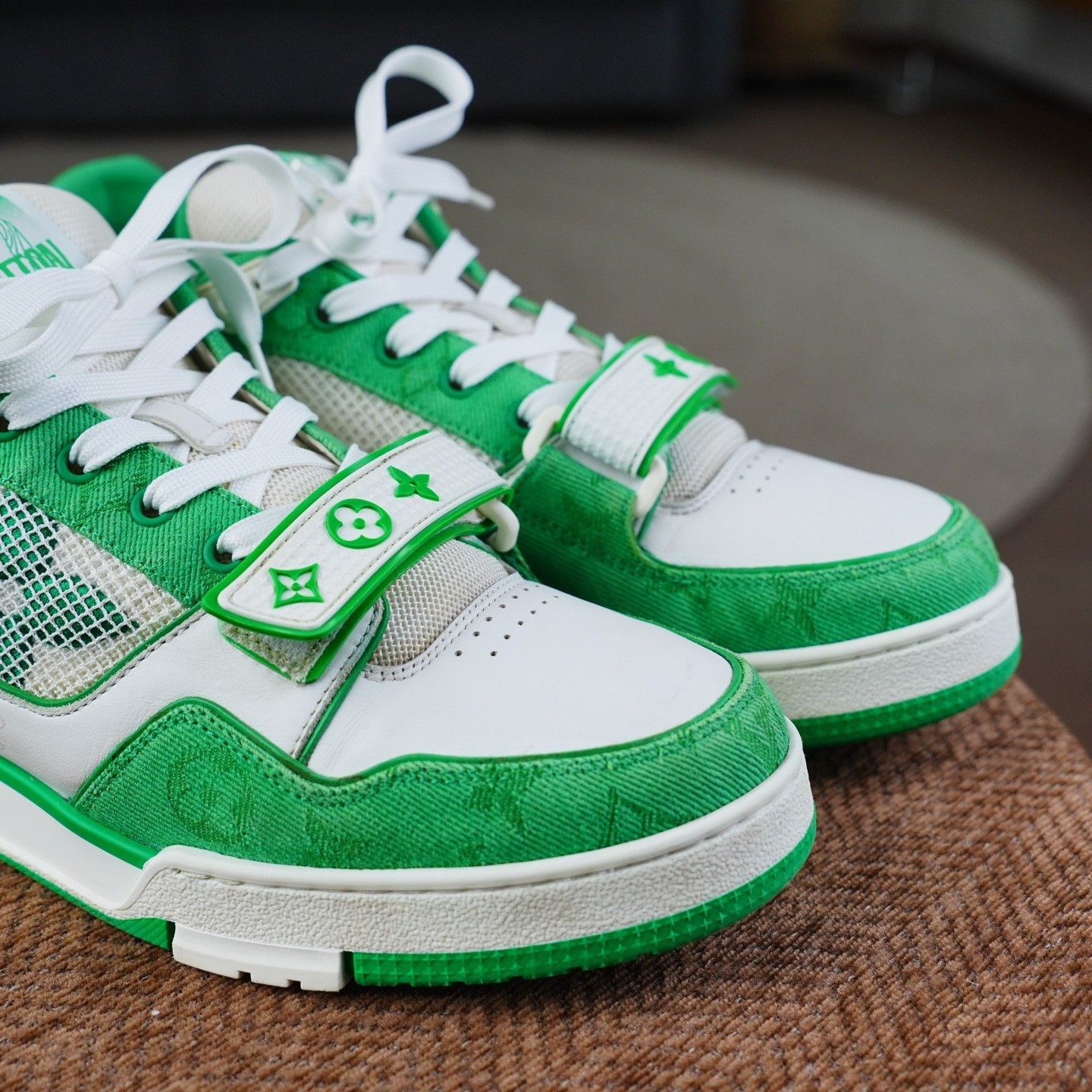 Louis Vuitton Louis Vuitton Training Green Lowtop Sneakers 9 Men Size US 9 / EU 42 - 4 Thumbnail