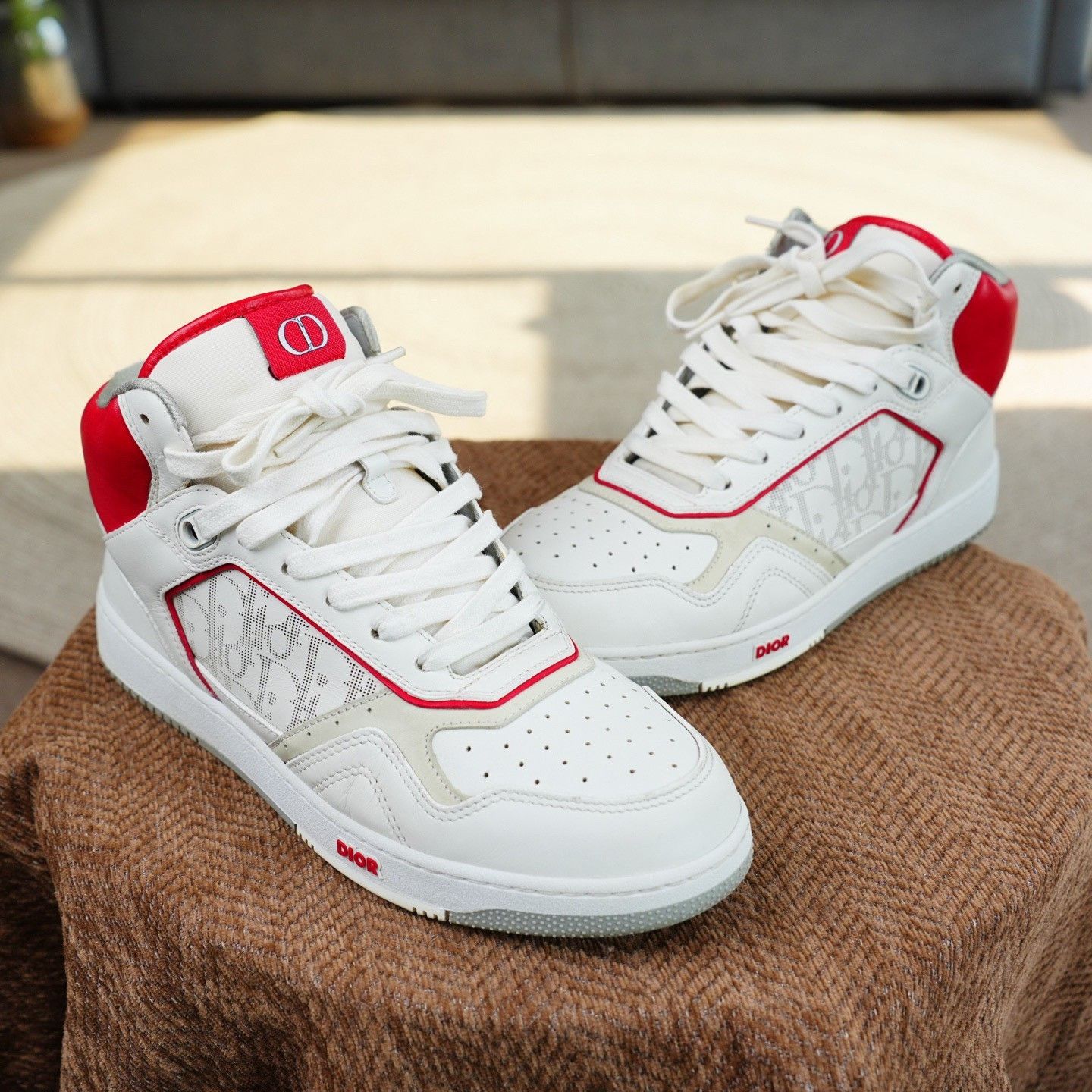 Dior Dior Red Hitop Sneakers 9 Men Size US 9 / EU 42 - 3 Thumbnail