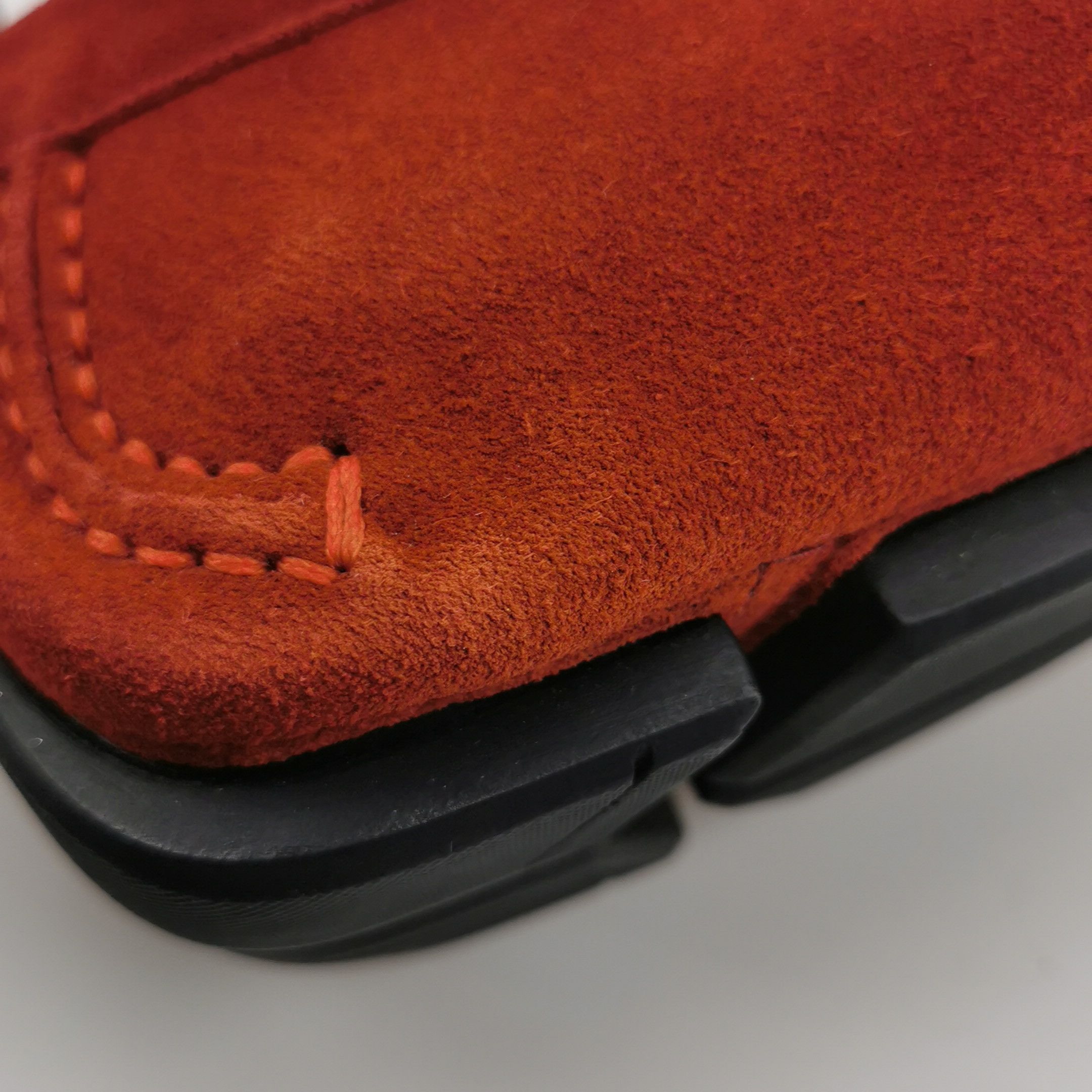 Salvatore Ferragamo Salvatore Ferragamo Red Suede Parigi Loafers EU 42 Size US 9 / EU 42 - 8 Thumbnail