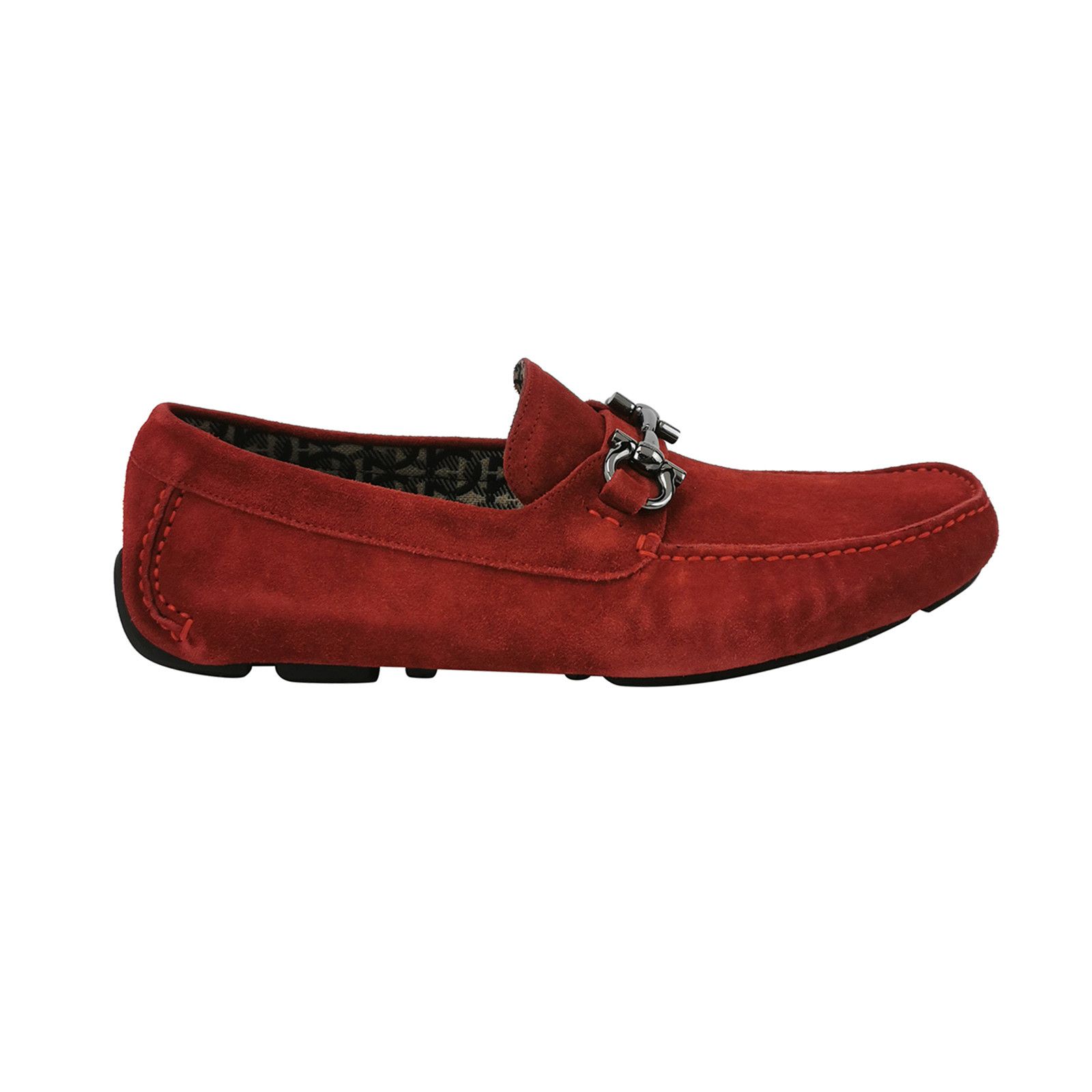 Salvatore Ferragamo Salvatore Ferragamo Red Suede Parigi Loafers EU 42 Size US 9 / EU 42 - 2 Thumbnail