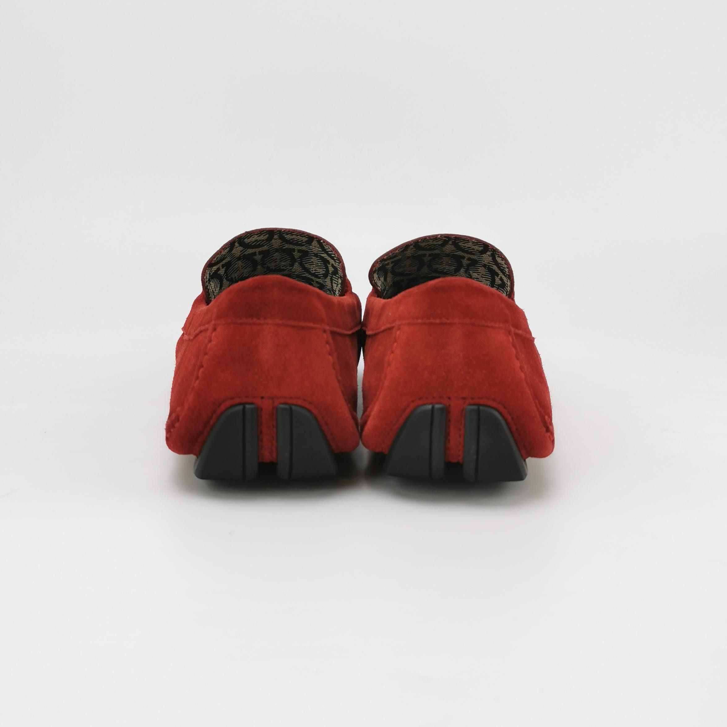 Salvatore Ferragamo Salvatore Ferragamo Red Suede Parigi Loafers EU 42 Size US 9 / EU 42 - 5 Thumbnail