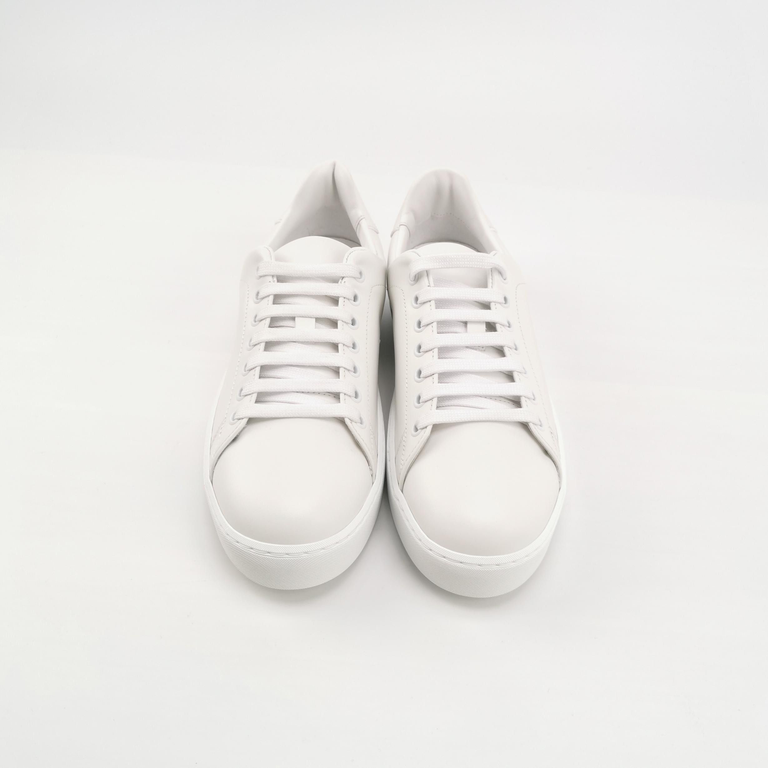 Burberry Burberry White Leather Low-Top Sneakers 40 Size US 7 / EU 40 - 4 Thumbnail