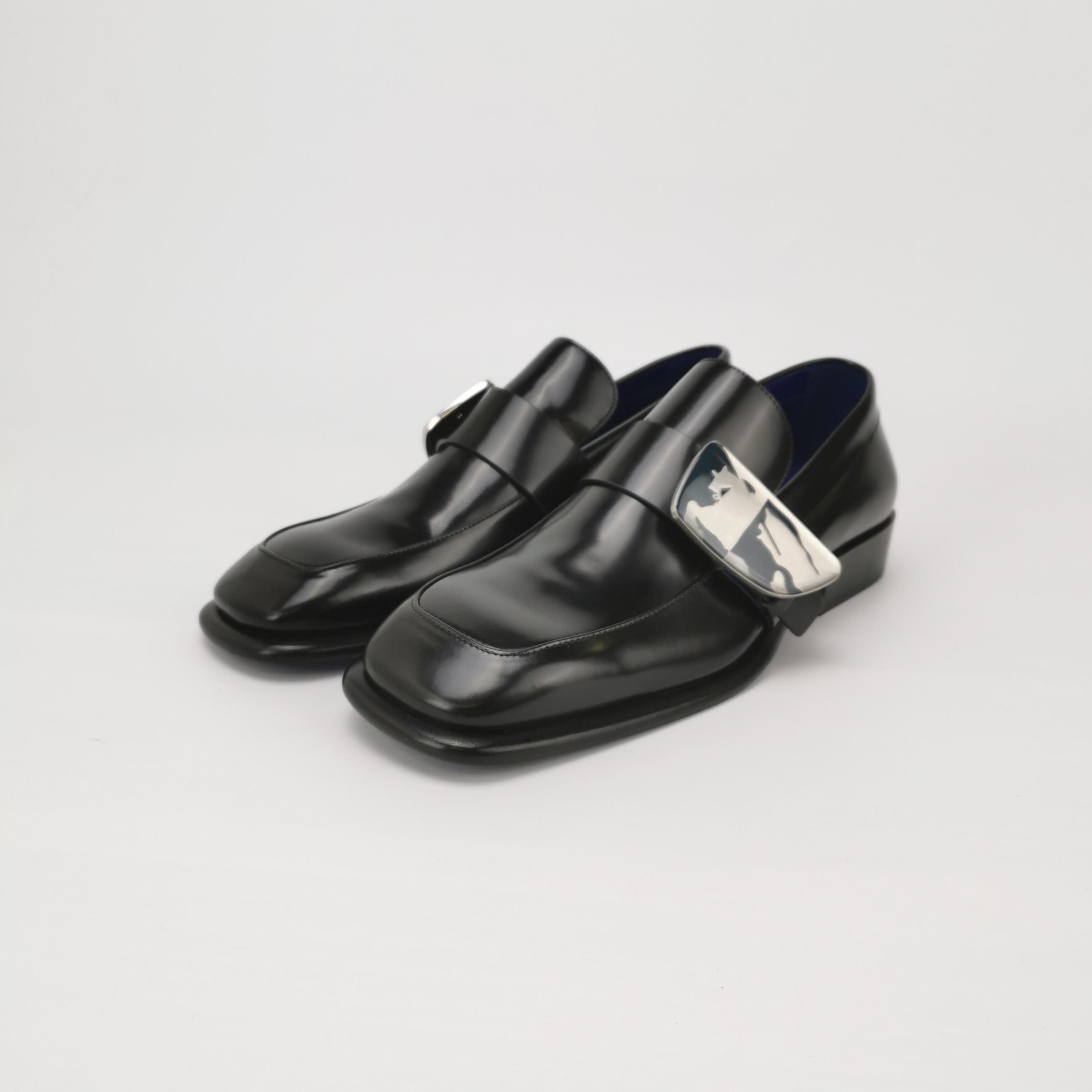 Burberry Burberry Shield Logo Square Toe Loafers EU 42 Size US 9 / EU 42 - 3 Thumbnail