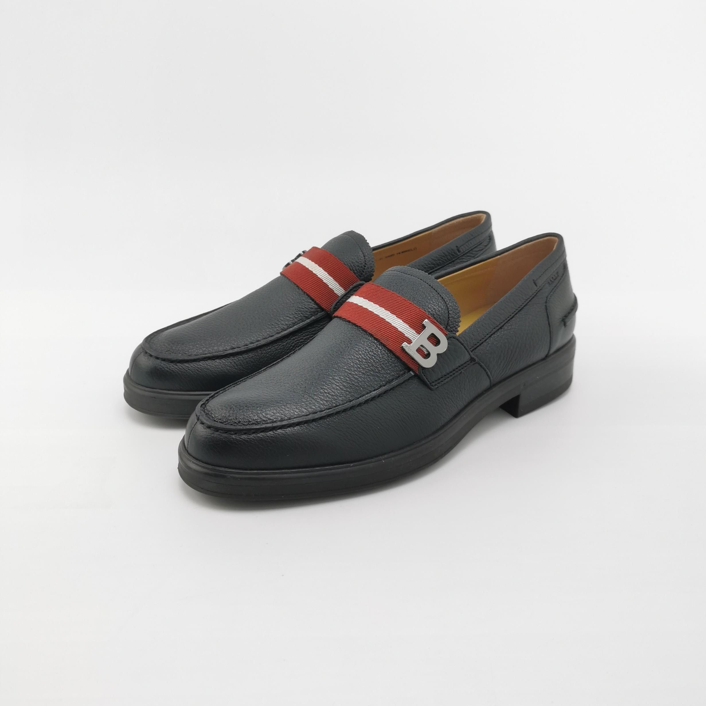 Bally Bally B-Logo Web Leather Loafers EU 40.5 Size US 7 / EU 40 - 3 Thumbnail