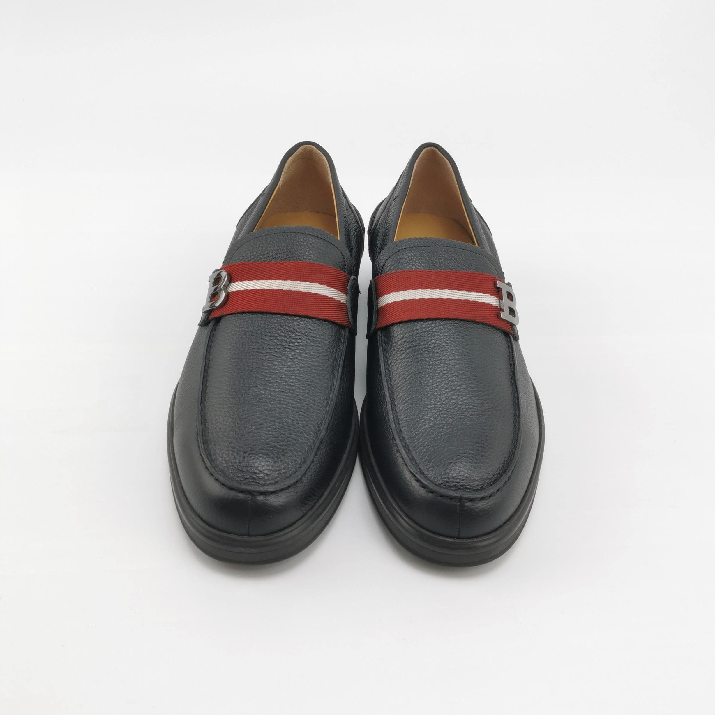 Bally Bally B-Logo Web Leather Loafers EU 40.5 Size US 7 / EU 40 - 4 Thumbnail