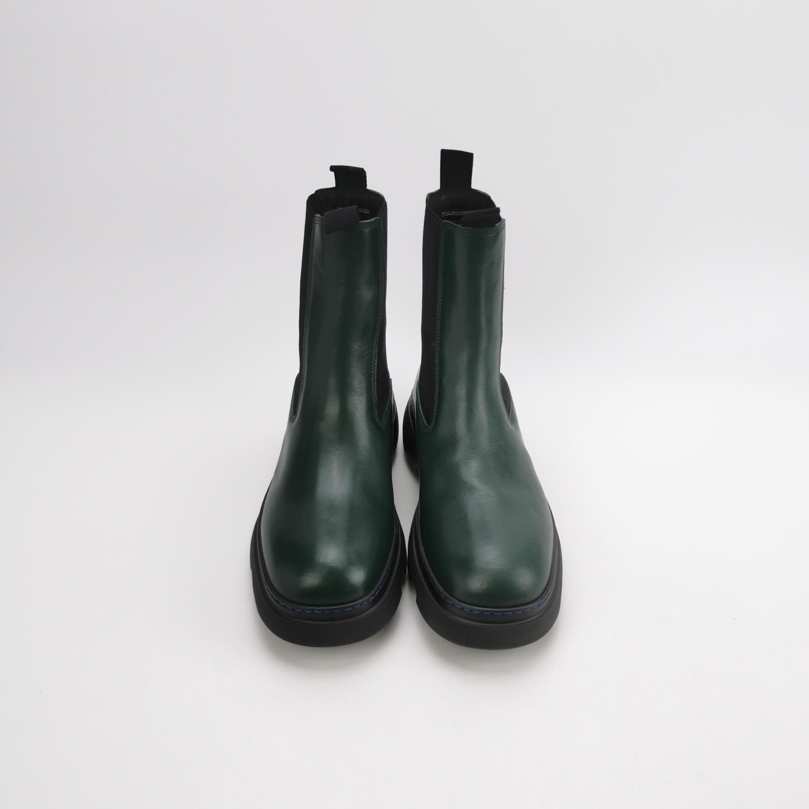 Burberry Burberry Dark Green Leather Creeper Boots Size 41 Size US 8 / EU 41 - 4 Thumbnail