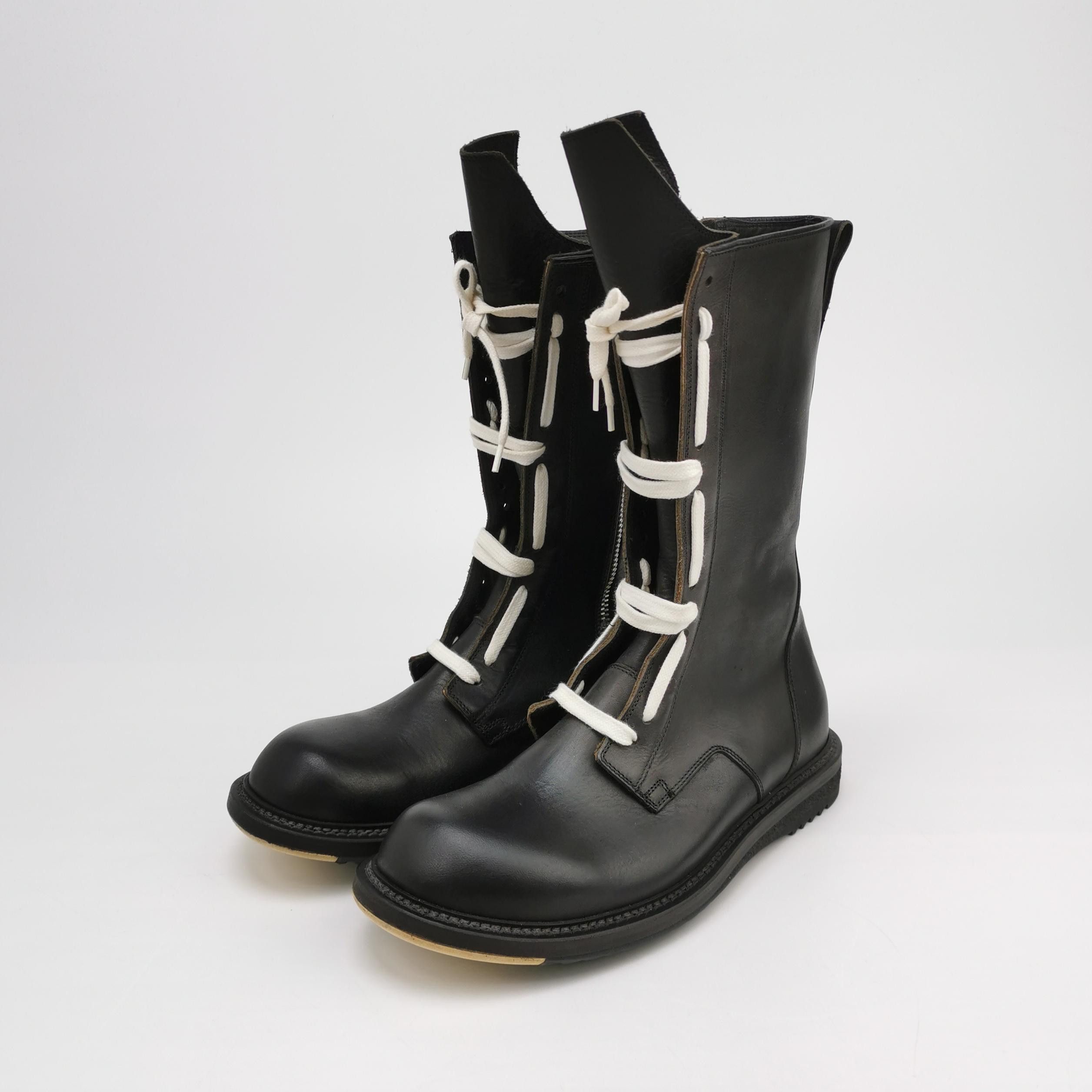 Rick Owens Rick Owens Leather Lace-Up Boots 40 Size US 7 / EU 40 - 3 Thumbnail