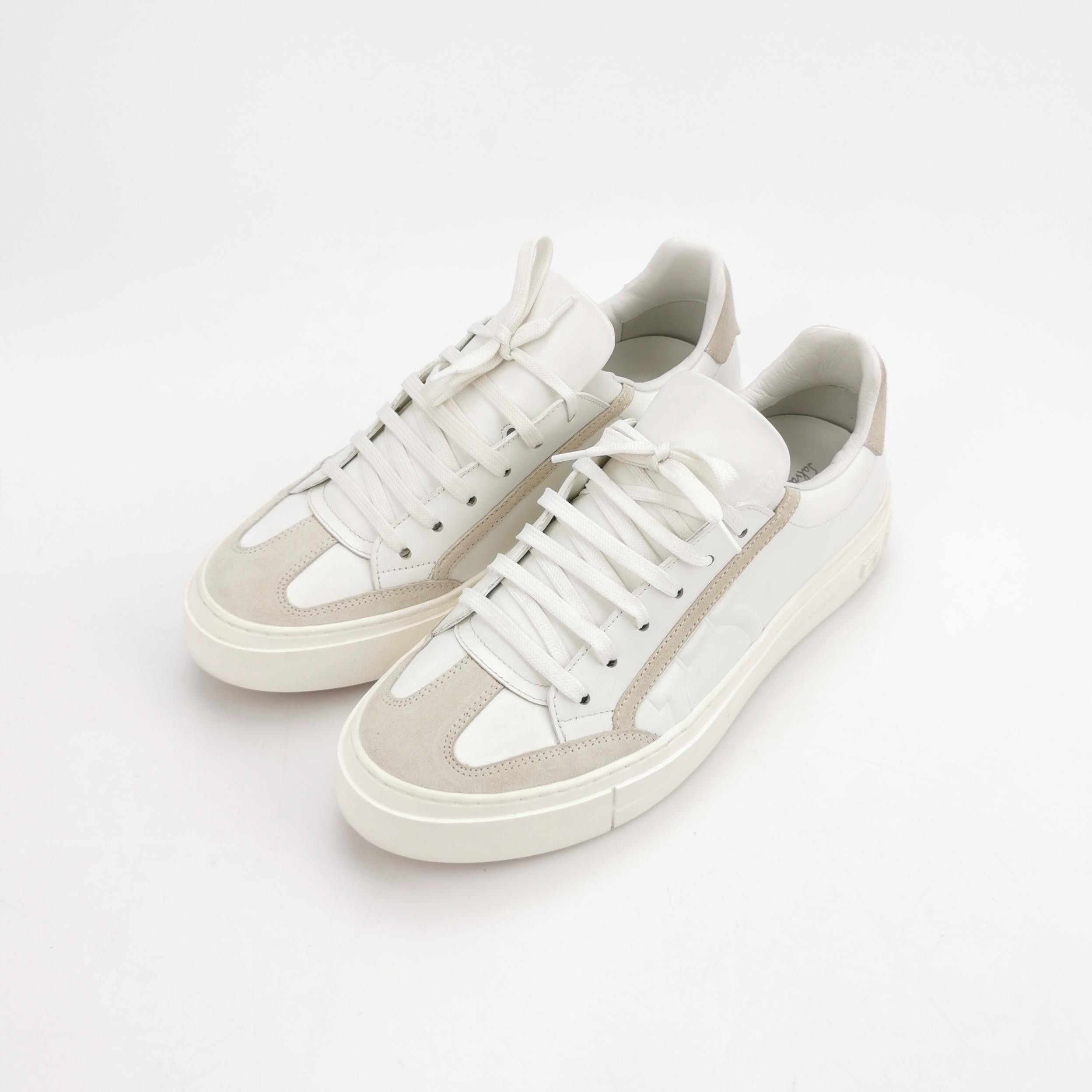 Salvatore Ferragamo Salvatore Ferragamo Suede Trim Sneakers 37.5 Size US 7.5 / IT 37.5 - 3 Thumbnail