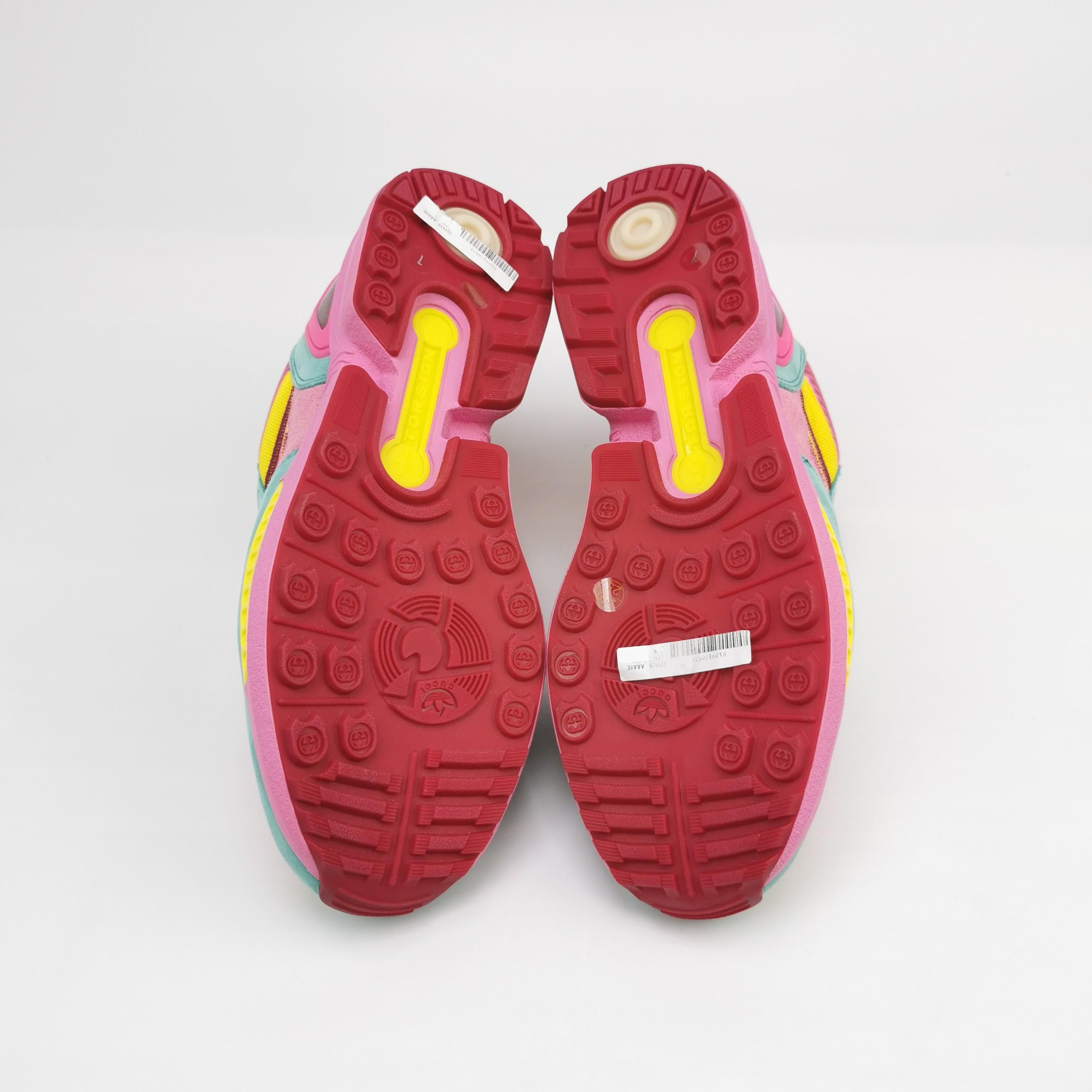 Gucci Gucci x Adidas Pink Teal ZX8000 Sneakers EU 40.5 Size US 7 / EU 40 - 6 Thumbnail