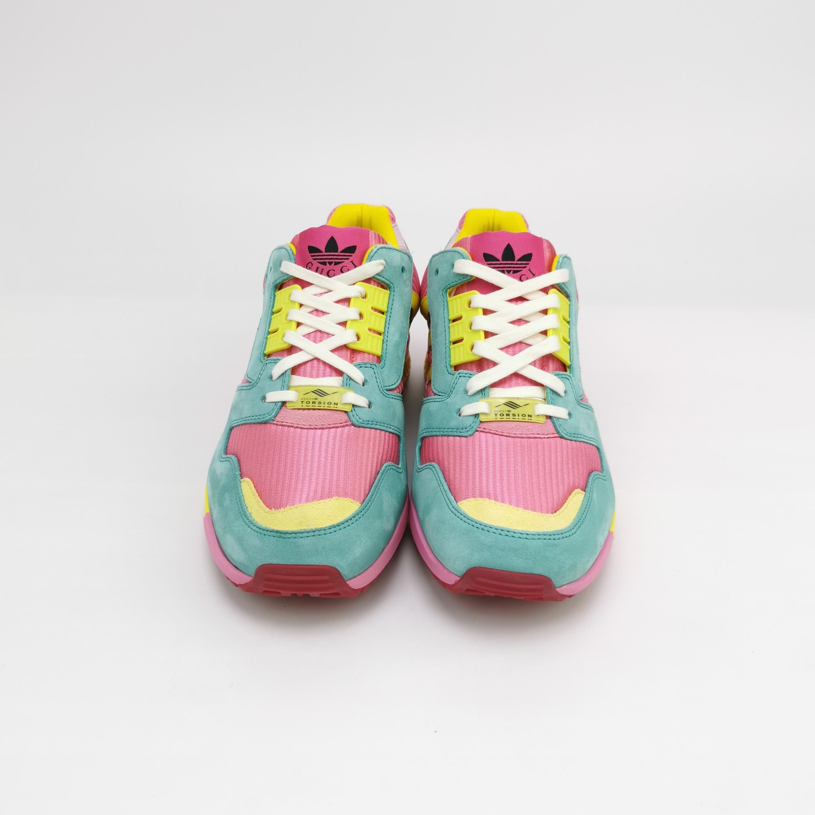Gucci Gucci x Adidas Pink Teal ZX8000 Sneakers EU 40.5 Size US 7 / EU 40 - 4 Thumbnail
