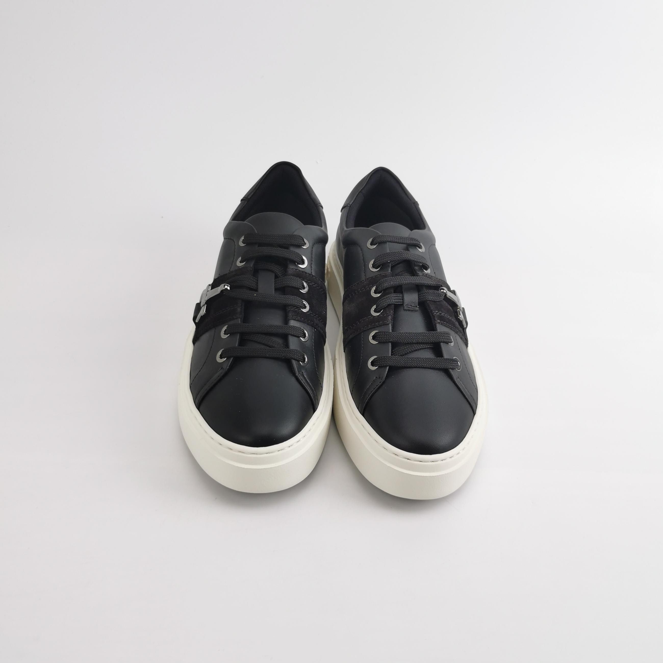 Salvatore Ferragamo Salvatore Ferragamo Gancini Leather Sneakers 7 Size US 7 / EU 40 - 4 Thumbnail