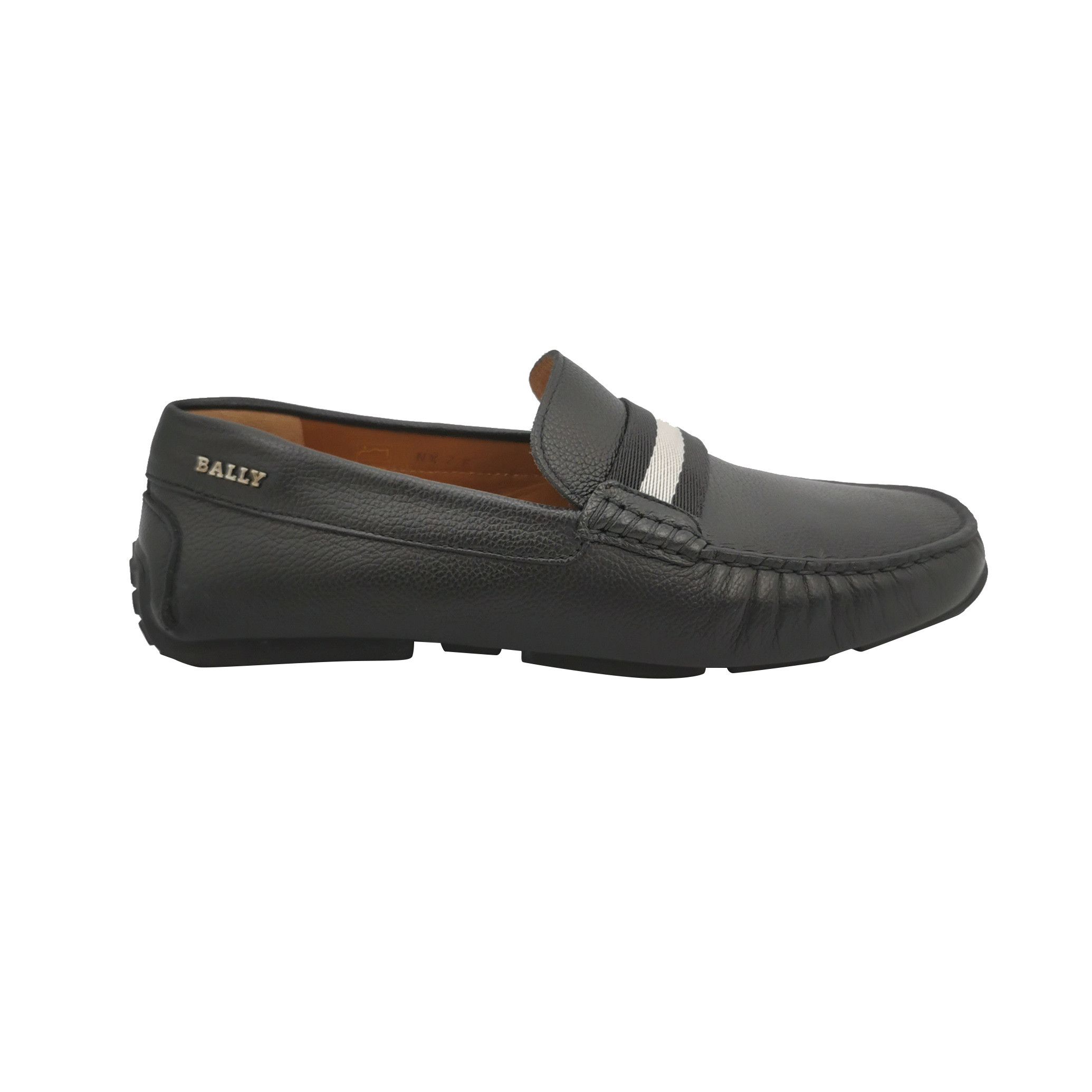 Bally Bally Striped Pebble Grain Leather Loafers 39 Size US 6 / EU 39 - 2 Thumbnail