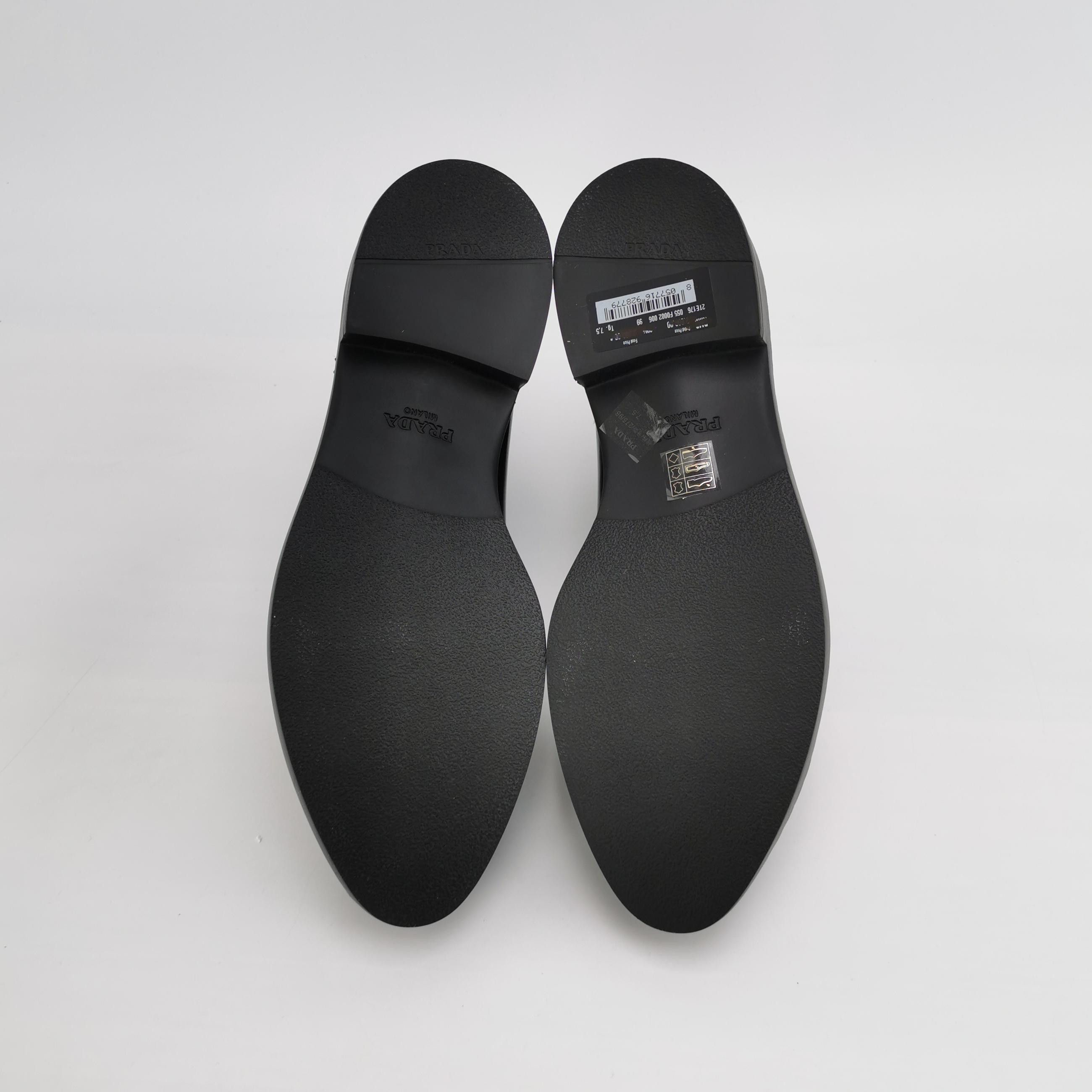 Prada Prada Black Leather Chelsea Boots 41.5 Size US 8 / EU 41 - 6 Thumbnail
