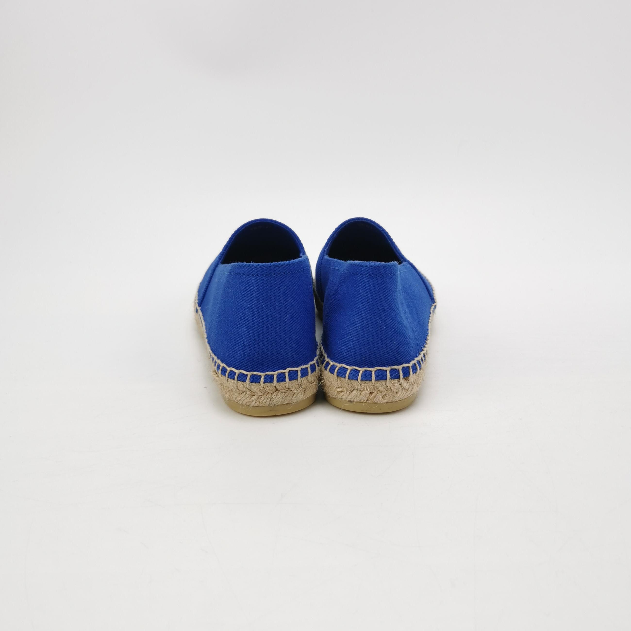 Prada Prada Blue Canvas Triangle Logo Espadrilles US 7 Size US 7 / EU 40 - 5 Thumbnail