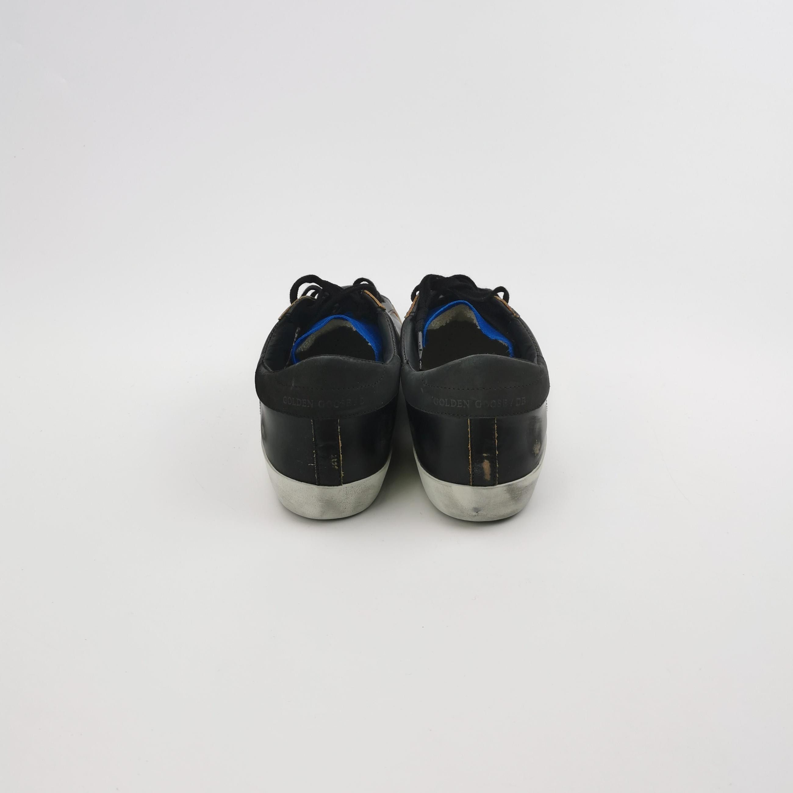 Golden Goose Golden Goose Black Super-Star Sneakers Size 40 Size US 7 / EU 40 - 5 Thumbnail