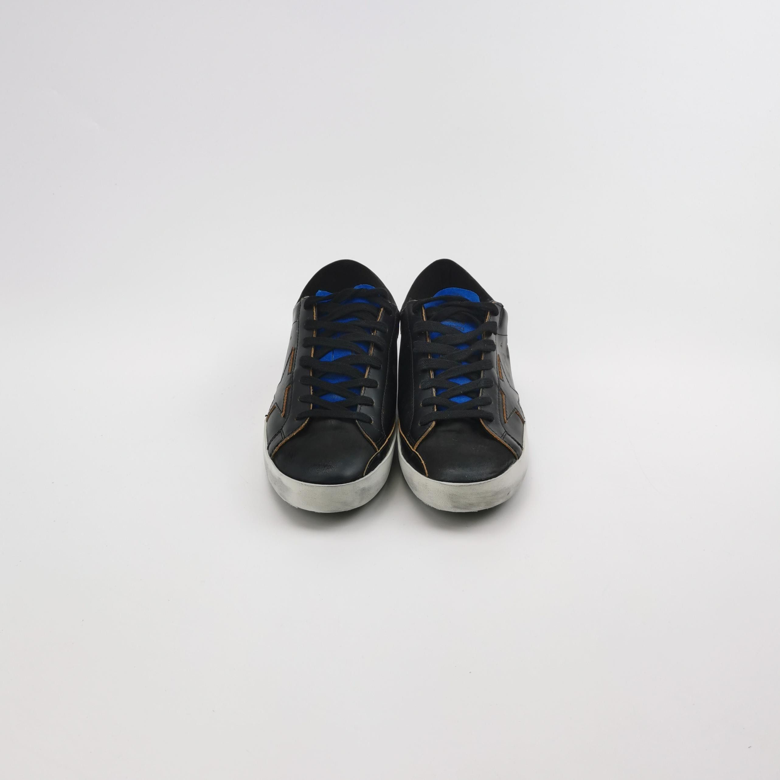 Golden Goose Golden Goose Black Super-Star Sneakers Size 40 Size US 7 / EU 40 - 4 Thumbnail