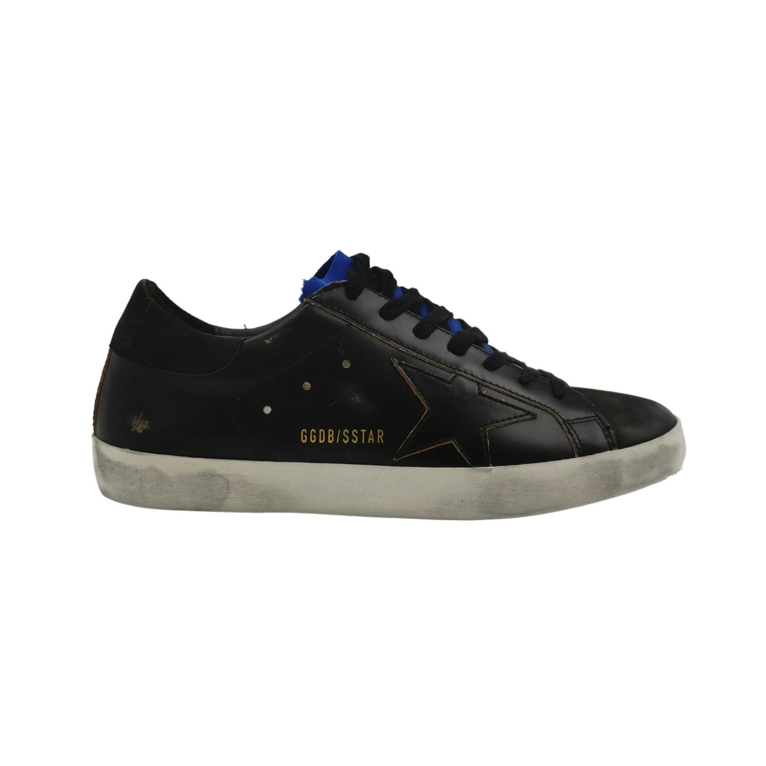 Golden Goose Golden Goose Black Super-Star Sneakers Size 40 Size US 7 / EU 40 - 2 Thumbnail