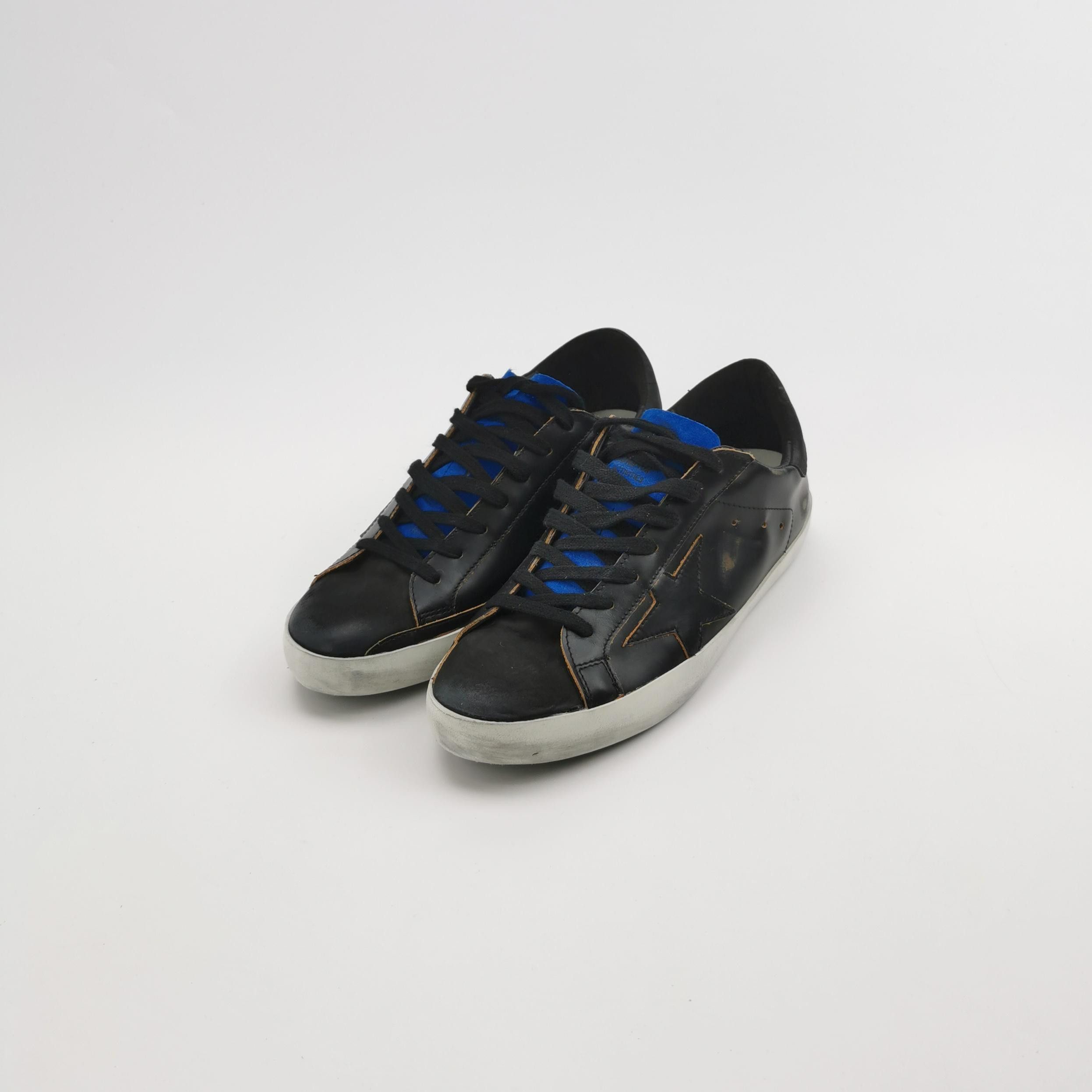 Golden Goose Golden Goose Black Super-Star Sneakers Size 40 Size US 7 / EU 40 - 3 Thumbnail