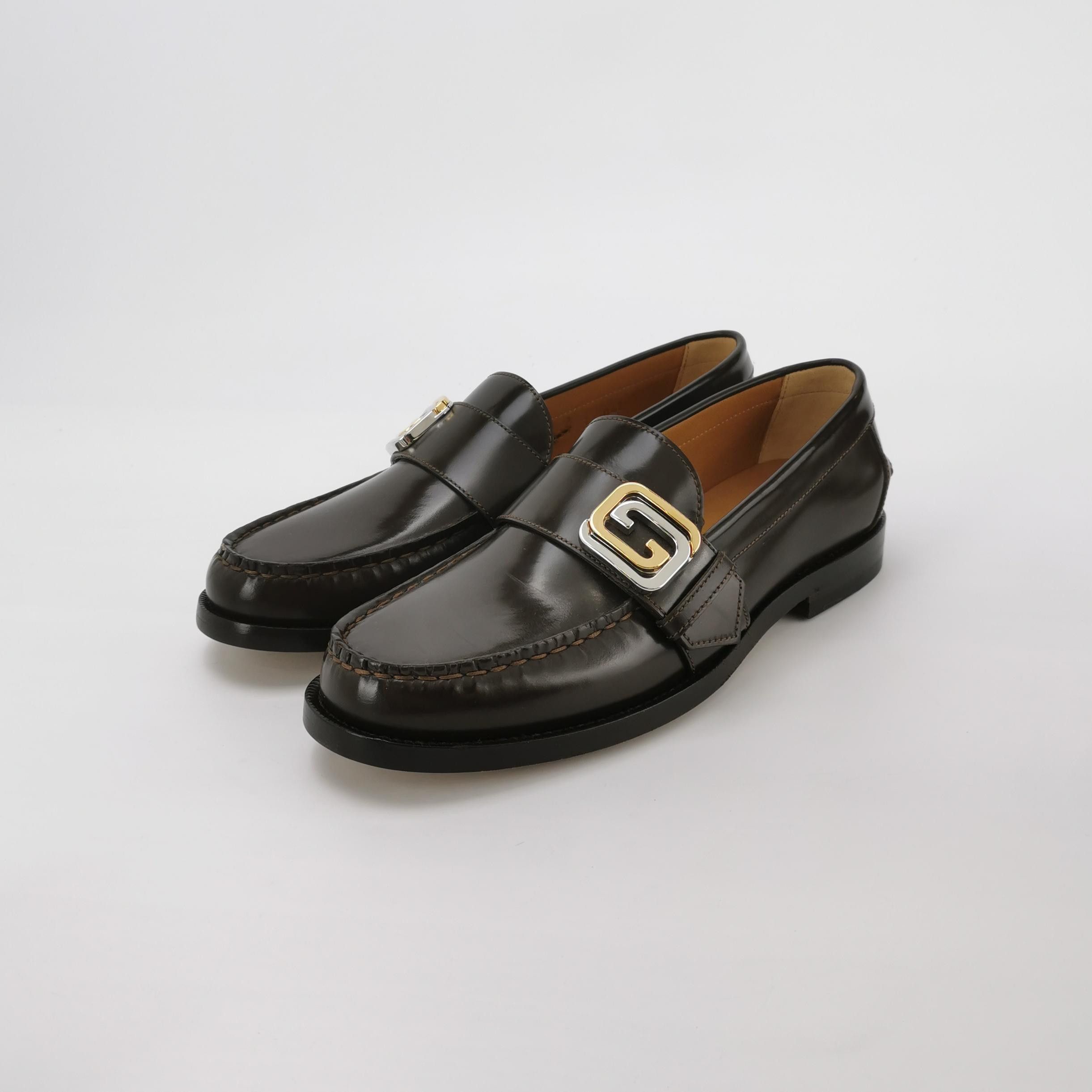 Gucci Gucci Double G Buckle Leather Loafers 7 Size US 8 / EU 41 - 3 Thumbnail