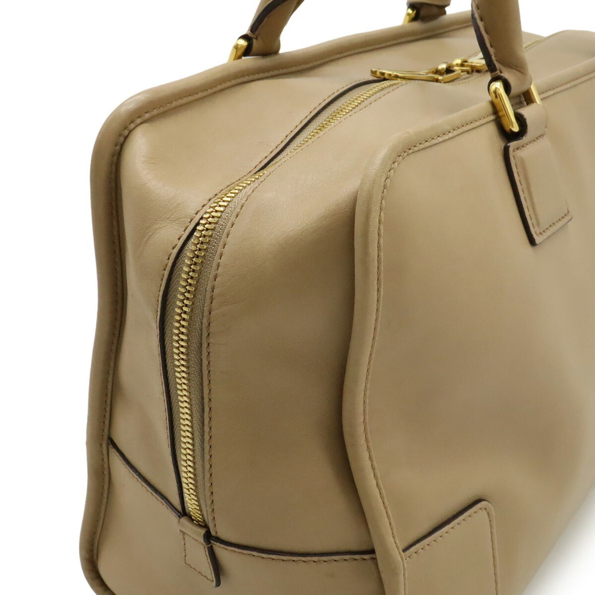 Loewe LOEWE Amazona 36 Anagram Handbag, Leather, Beige Size ONE SIZE - 8 Thumbnail