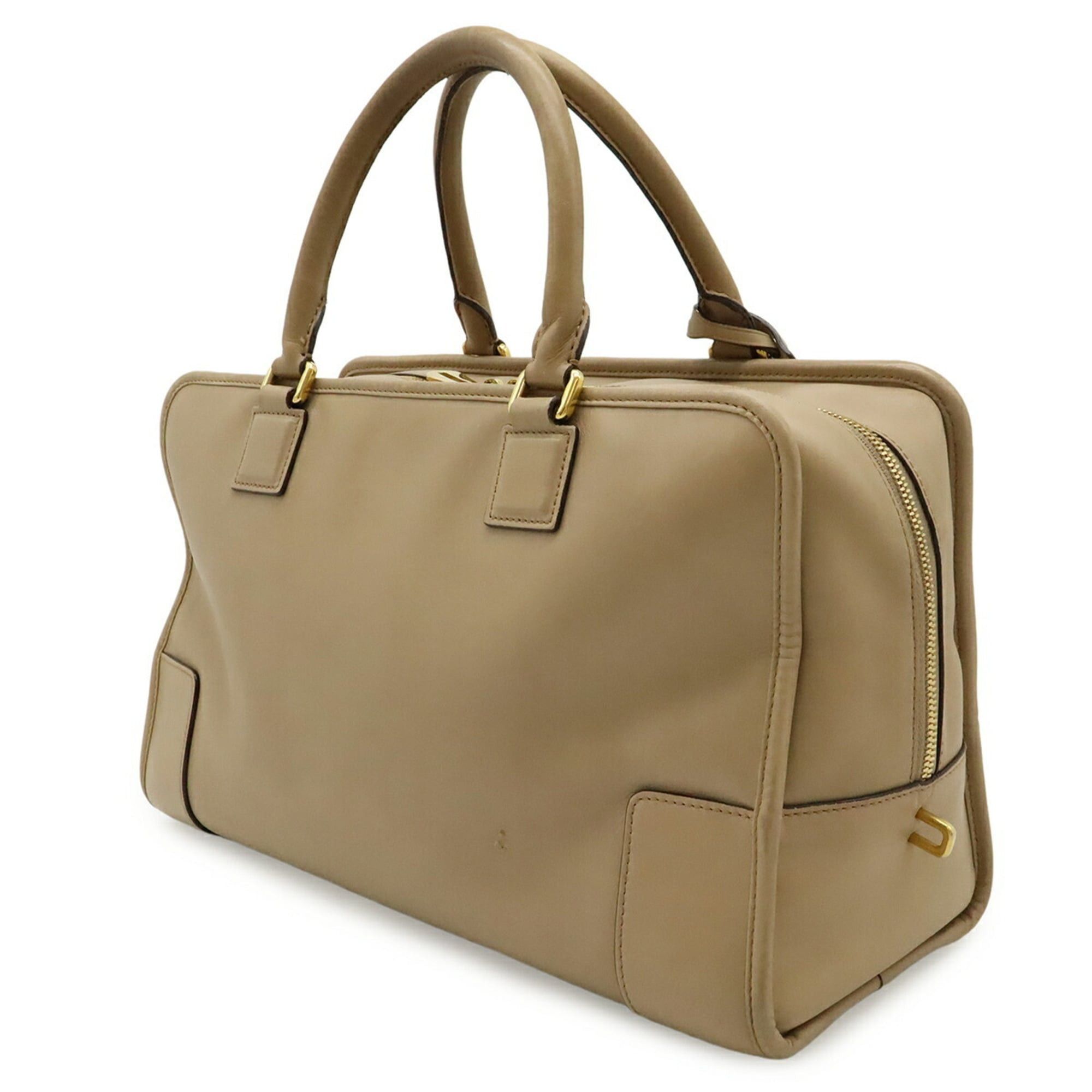 Loewe LOEWE Amazona 36 Anagram Handbag, Leather, Beige Size ONE SIZE - 3 Thumbnail