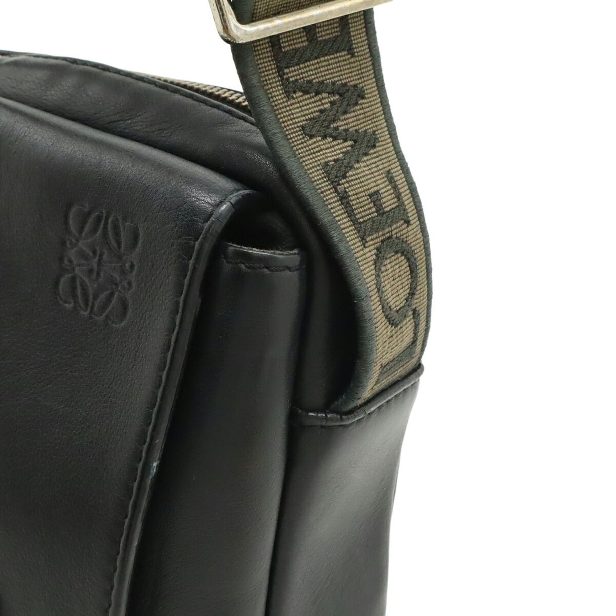 Loewe LOEWE Anagram Military Bag XS Shoulder Leather Black B553A72X27 Size ONE SIZE - 5 Thumbnail