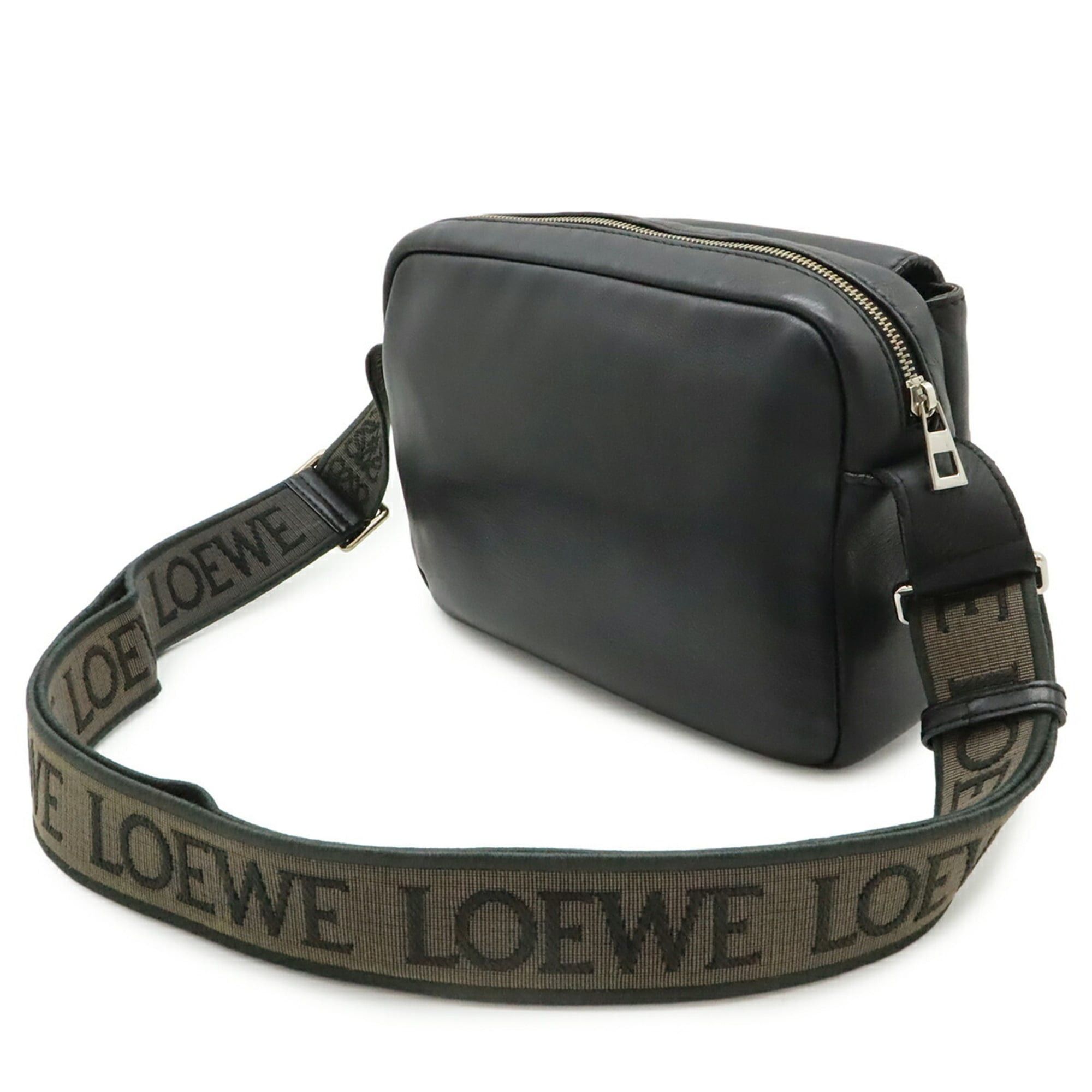 Loewe LOEWE Anagram Military Bag XS Shoulder Leather Black B553A72X27 Size ONE SIZE - 3 Thumbnail