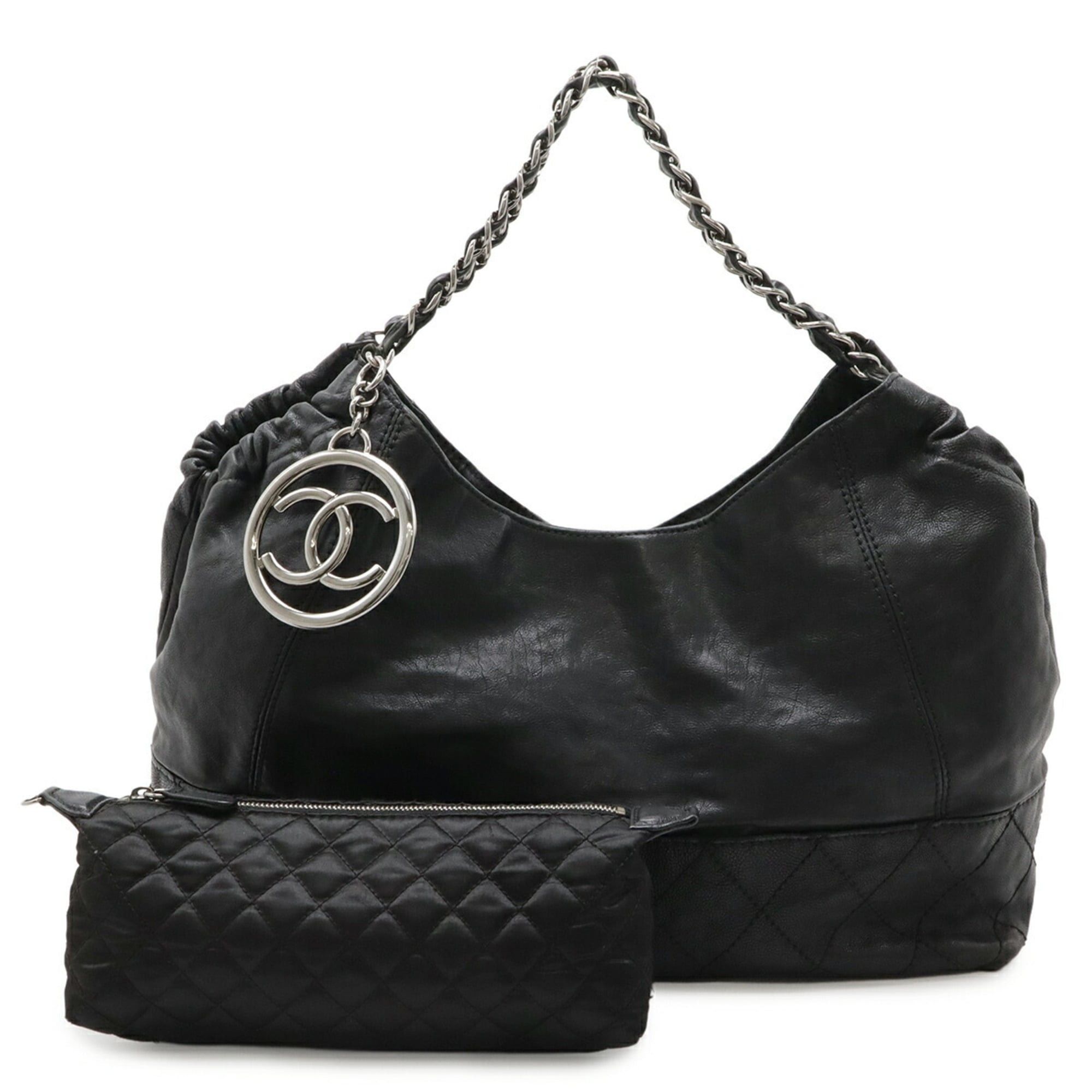 Chanel CHANEL Coco Cabas Mark Shoulder Bag Chain Leather Black A33986 Size ONE SIZE - 2 Thumbnail