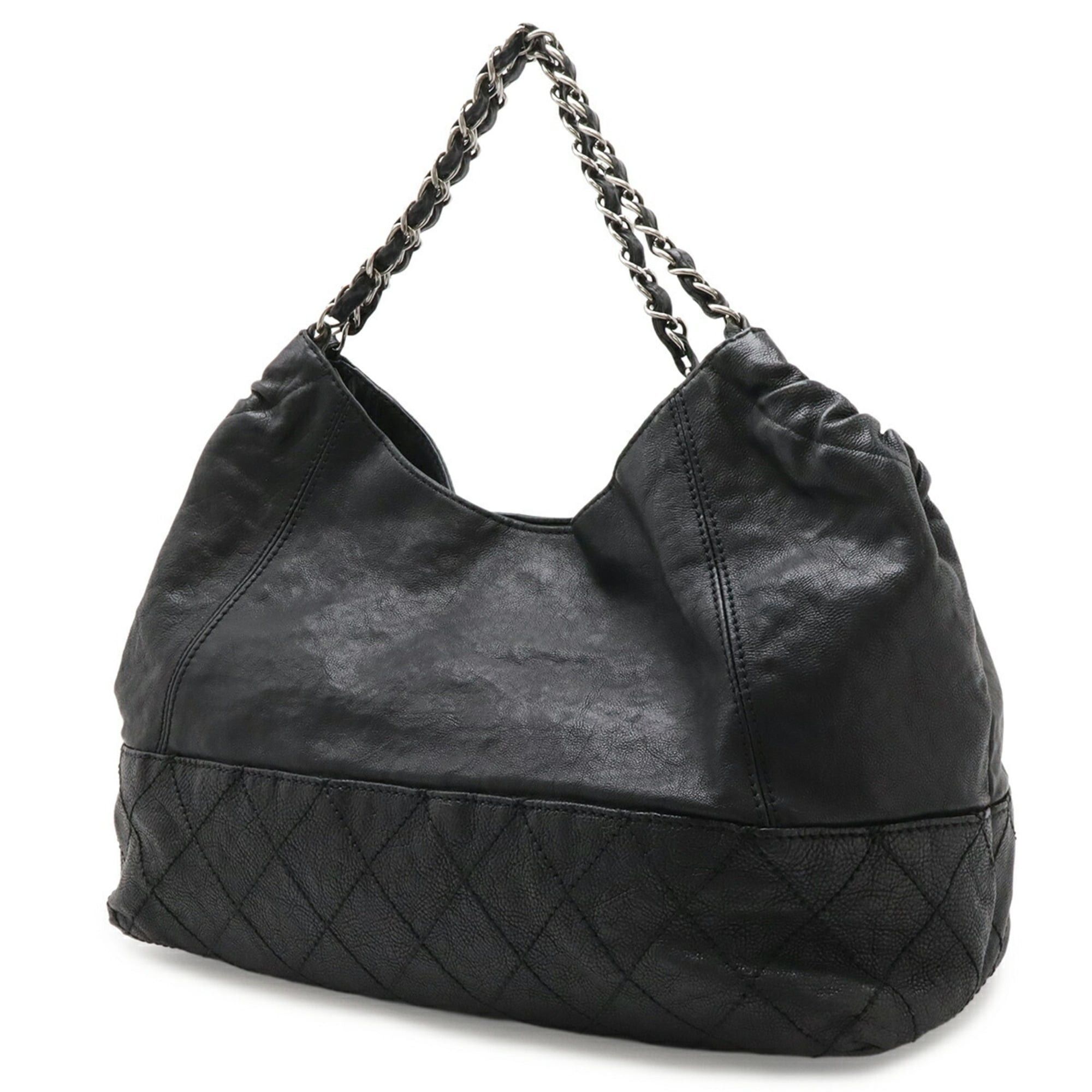 Chanel CHANEL Coco Cabas Mark Shoulder Bag Chain Leather Black A33986 Size ONE SIZE - 3 Thumbnail