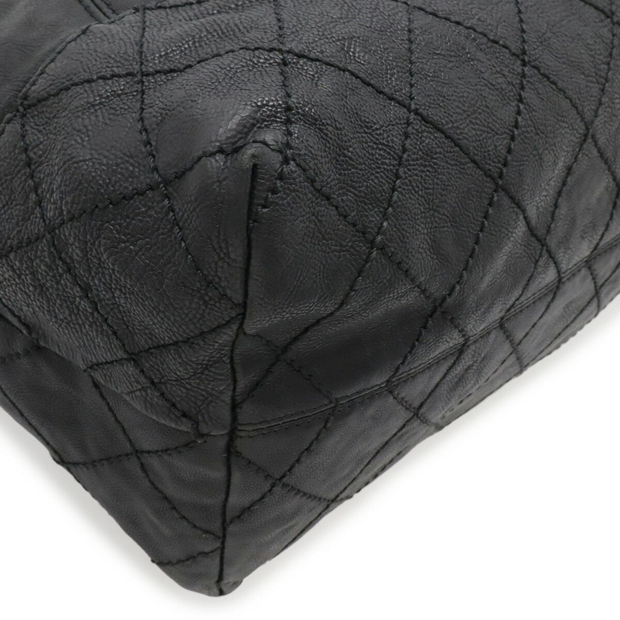 Chanel CHANEL Coco Cabas Mark Shoulder Bag Chain Leather Black A33986 Size ONE SIZE - 4 Thumbnail