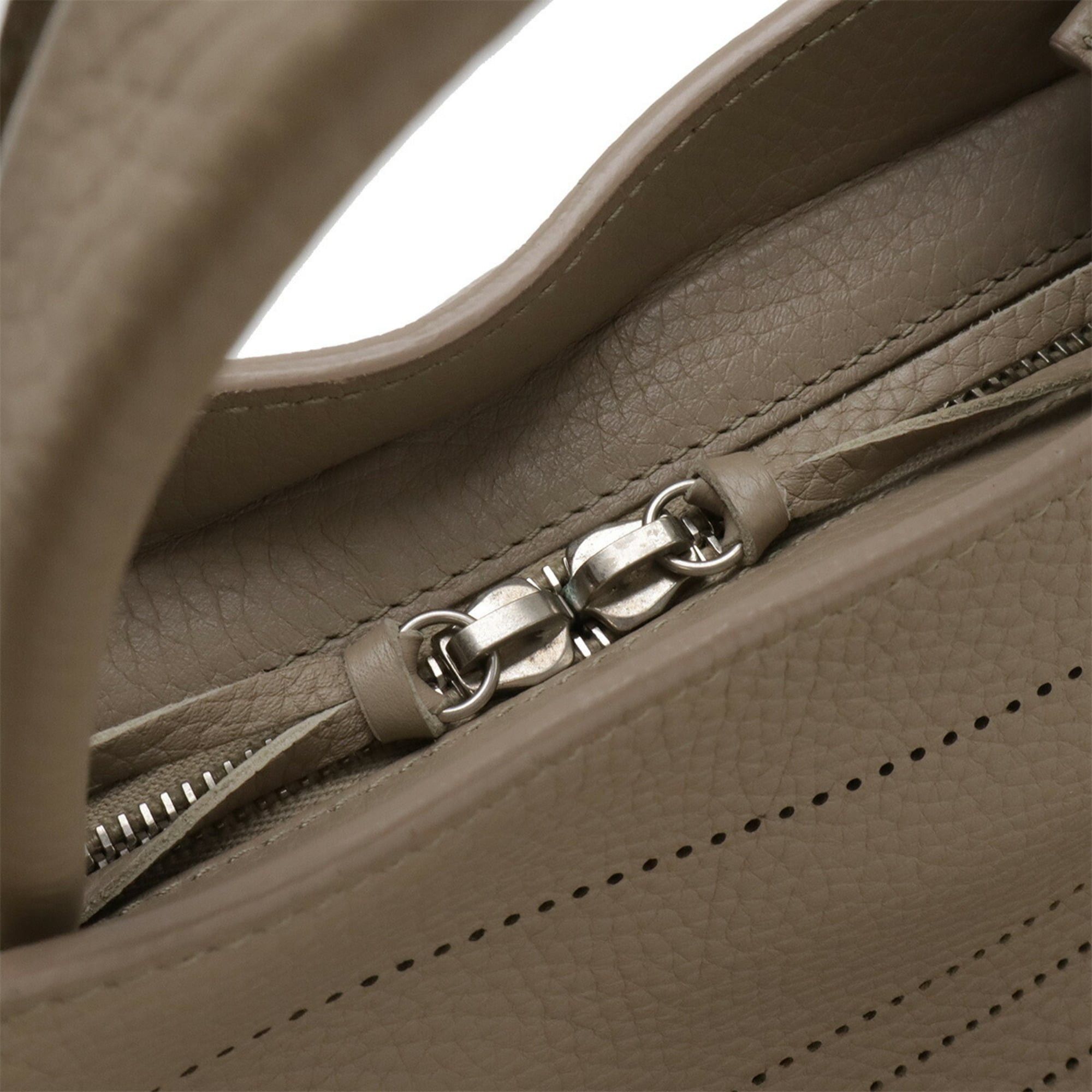 Balenciaga BALENCIAGA Blackout City Handbag/Shoulder Bag, Perforated Leather, Greige, Item No. 443514 Size ONE SIZE - 5 Thumbnail